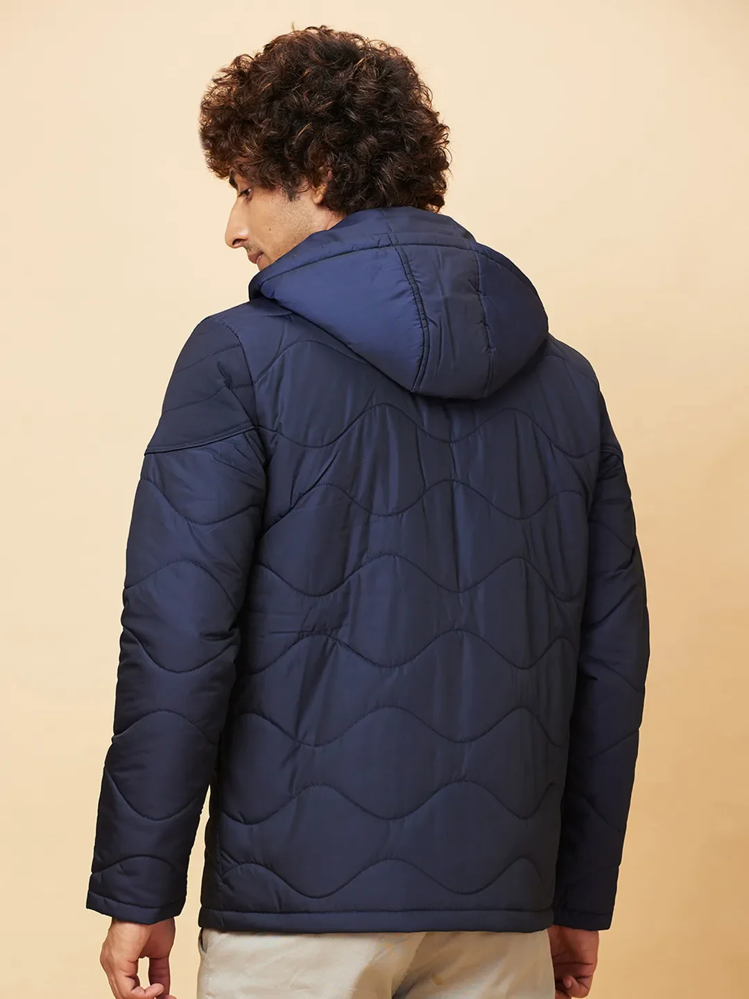 Blue Regular Fit Long Sleeves Men's Jacket by Being Human Clothing - Image 3