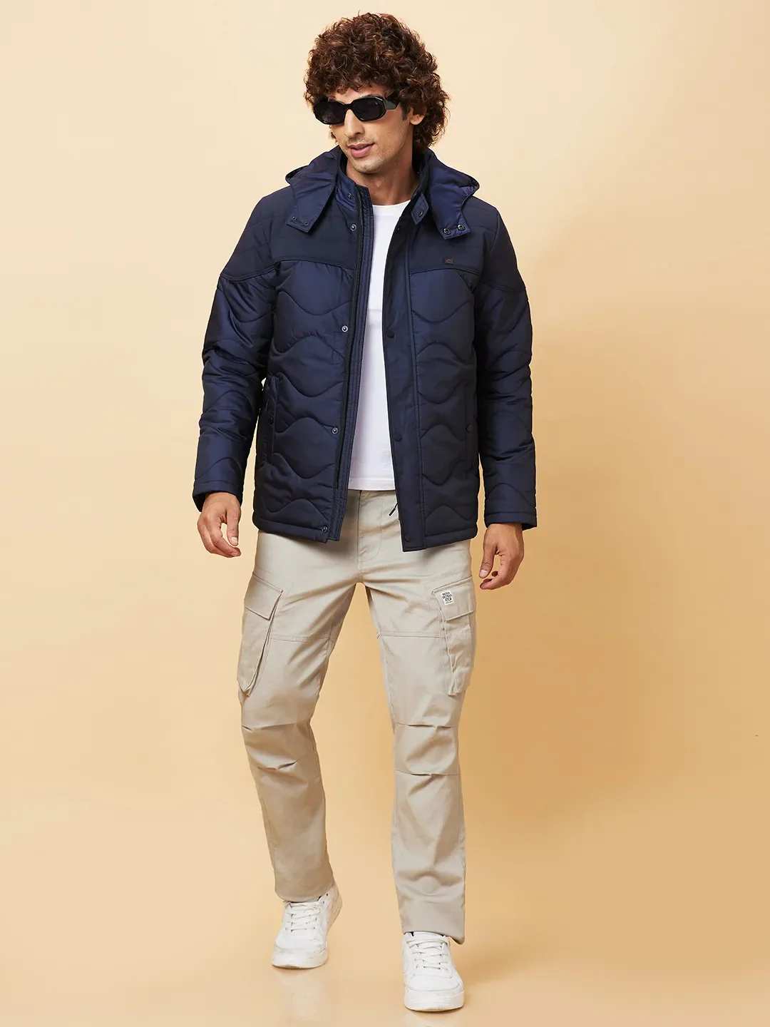 Blue Regular Fit Long Sleeves Men's Jacket by Being Human Clothing - Image 6