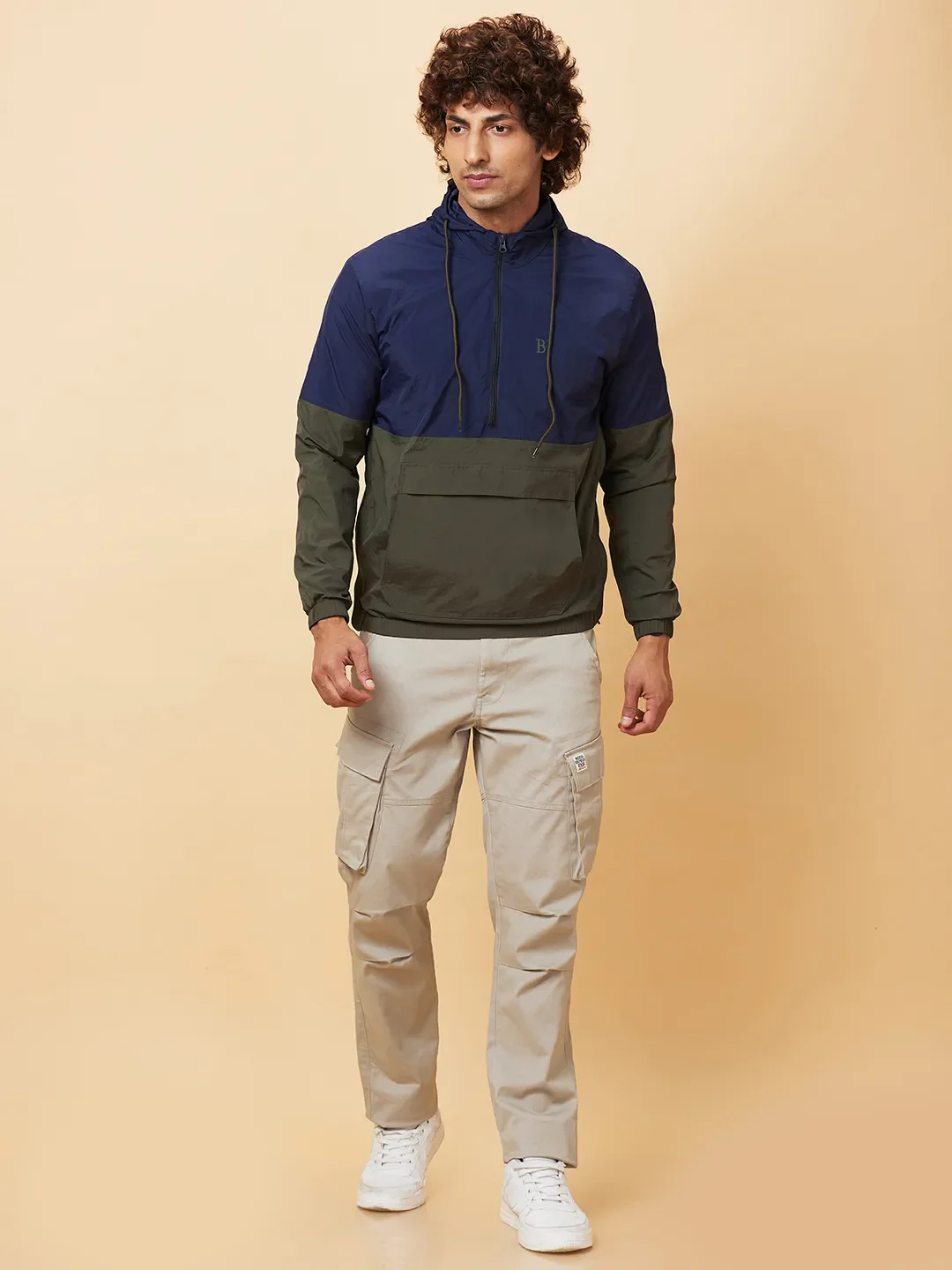 Blue Regular Fit Long Sleeves Men's Jacket by Being Human Clothing - Image 2