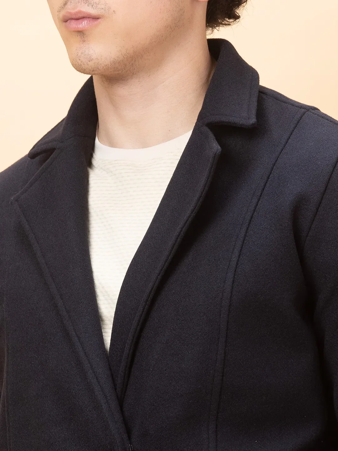 Blue Regular Fit Long Sleeves Men's Jacket by Being Human Clothing - Image 5