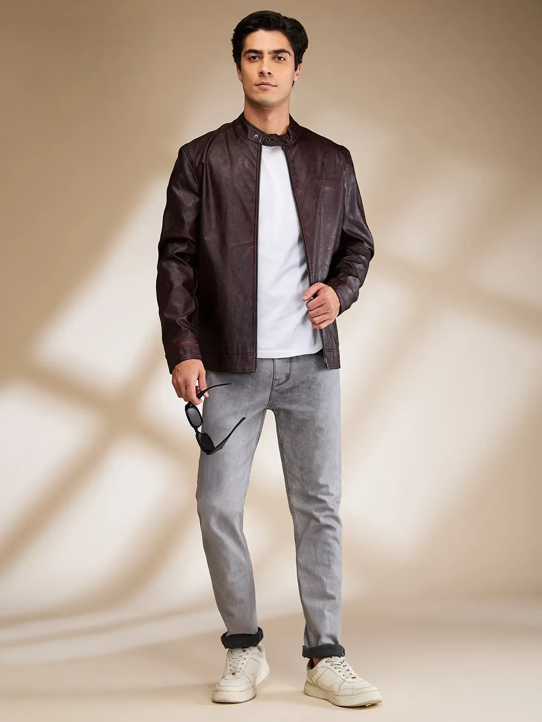 Red Regular Fit Long Sleeves Men's Jacket by Being Human Clothing - Image 6