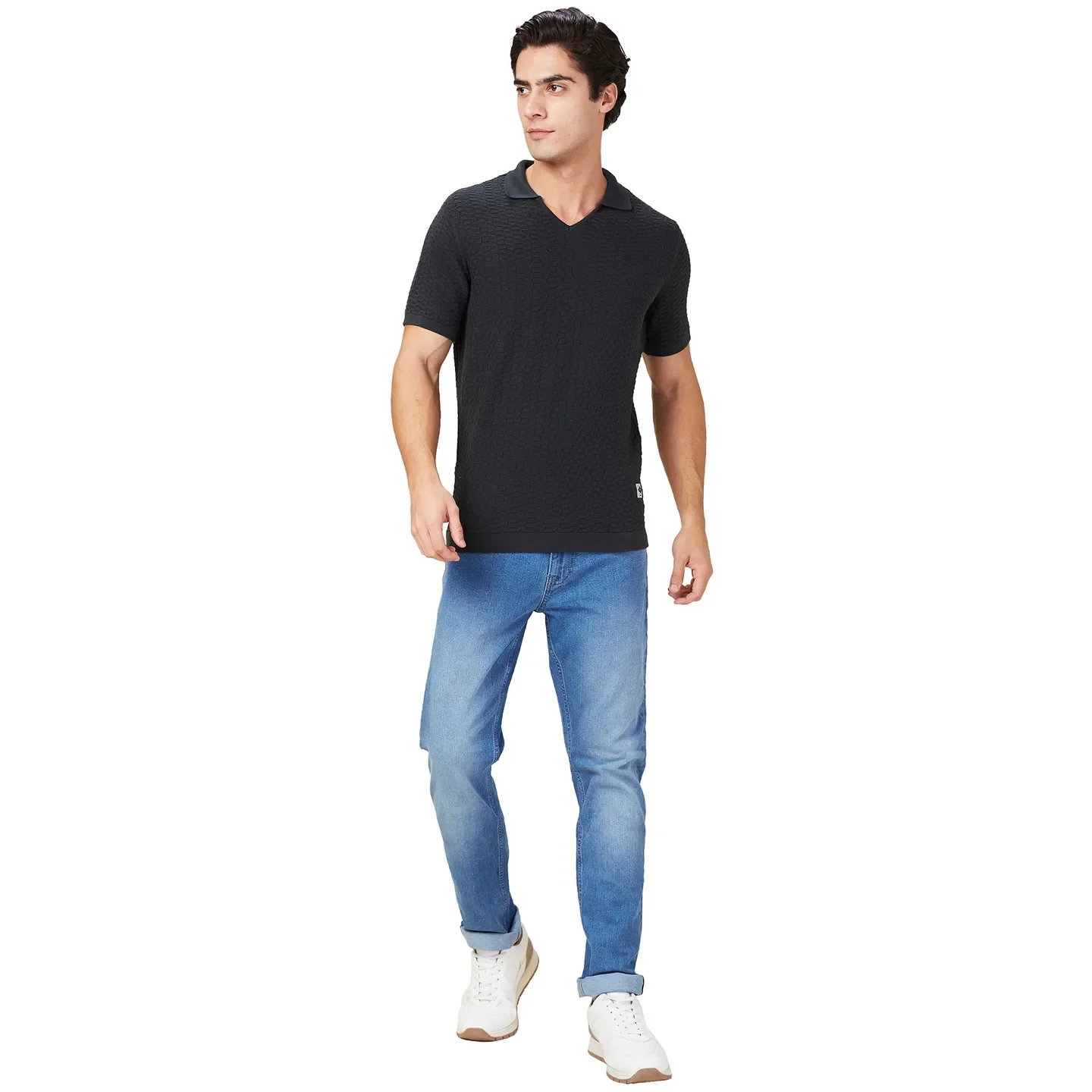 Dark Green Regular Fit Men's Polo T-Shirt by Being Human Clothing - Image 2
