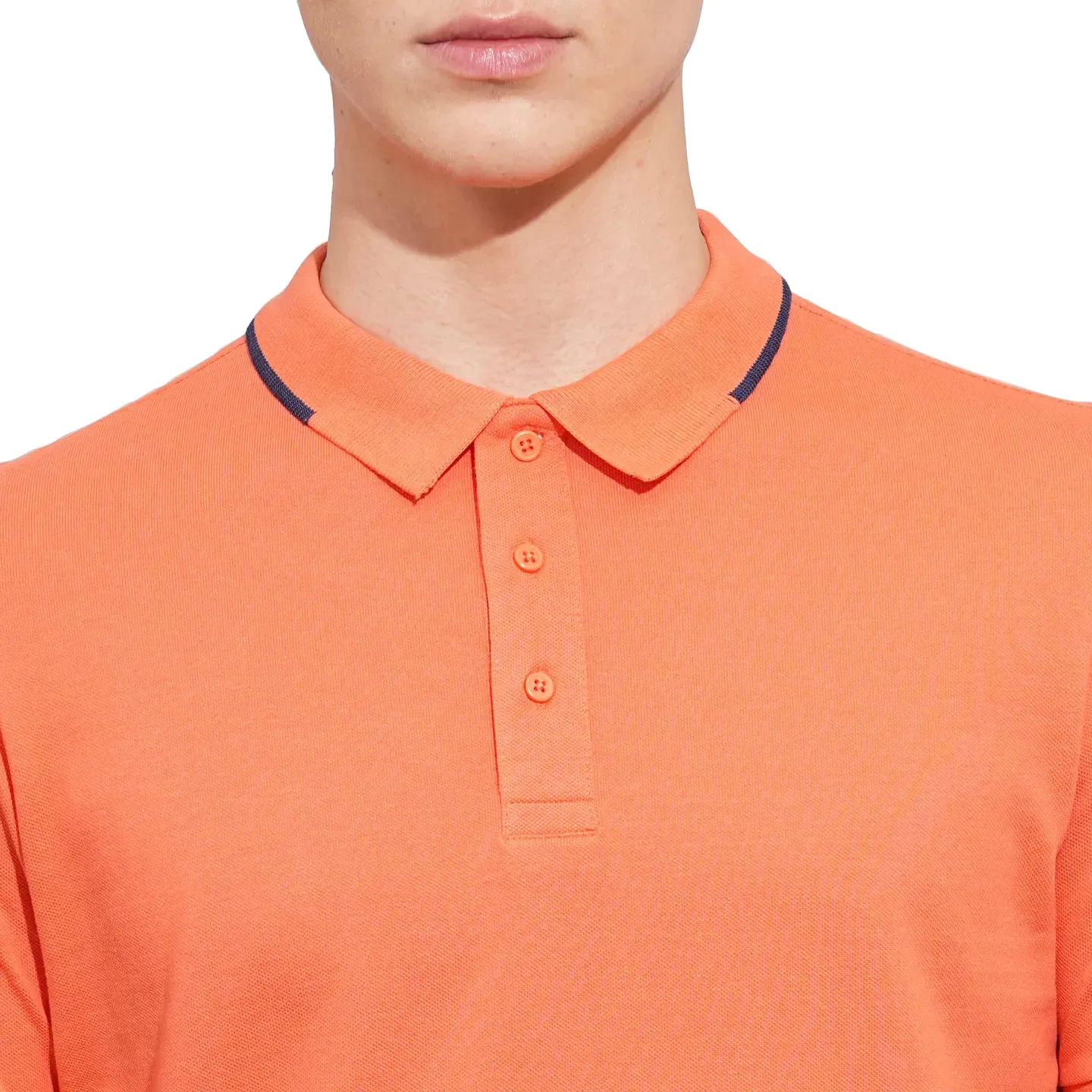 Orange Regular Fit Men's Polo T-Shirt by Being Human Clothing - Image 5