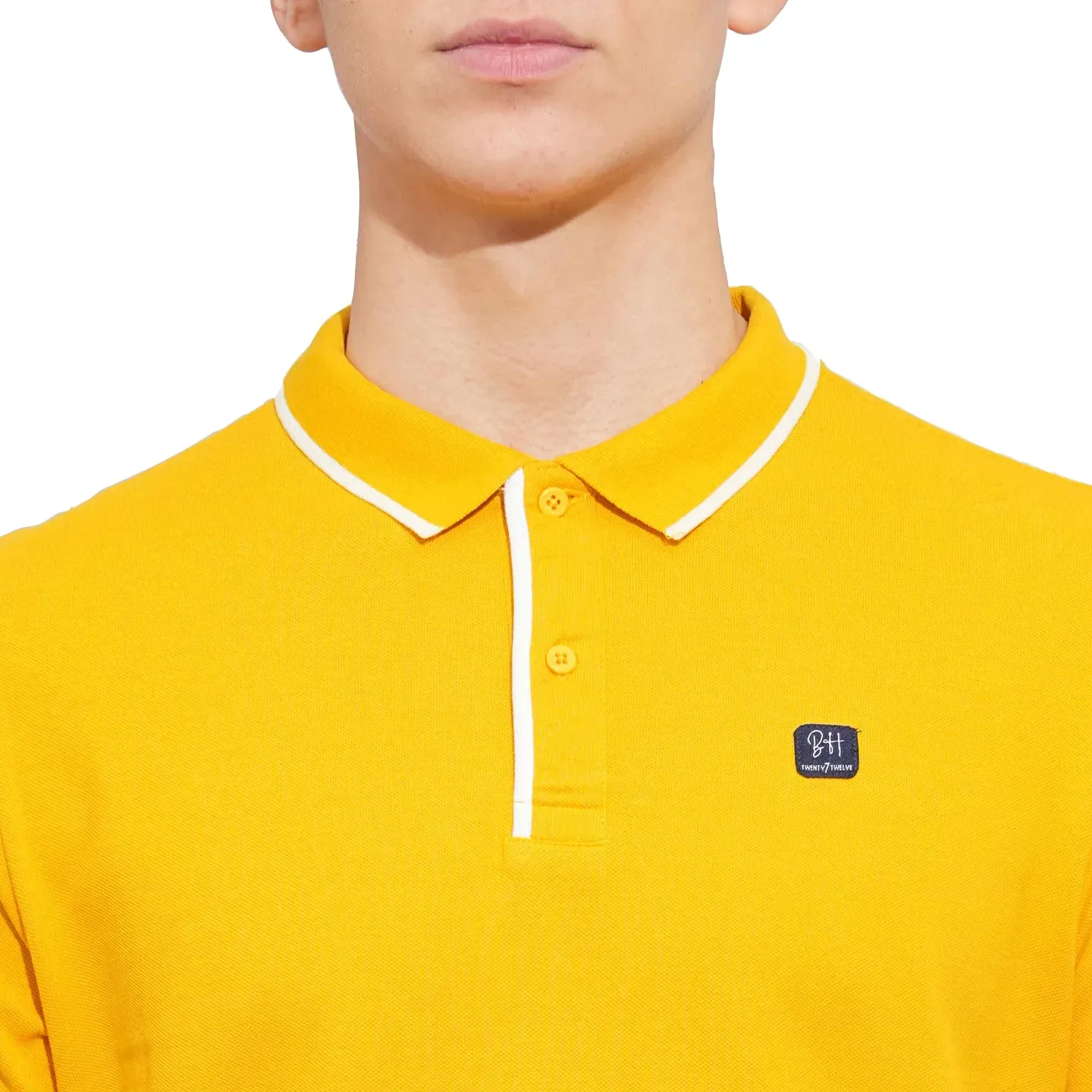 Mustard Regular Fit Men's Polo T-Shirt by Being Human Clothing - Image 5