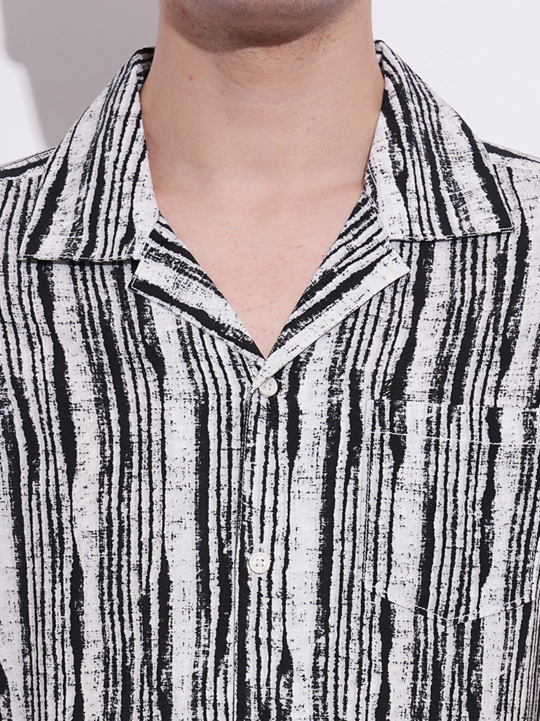Black Slim Fit Regular Collar Men's Shirt by Being Human Clothing - Image 4