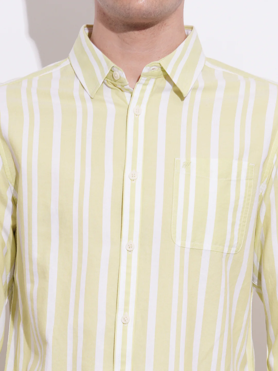 Green Regular Fit Regular Collar Men's Shirt by Being Human Clothing - Image 4