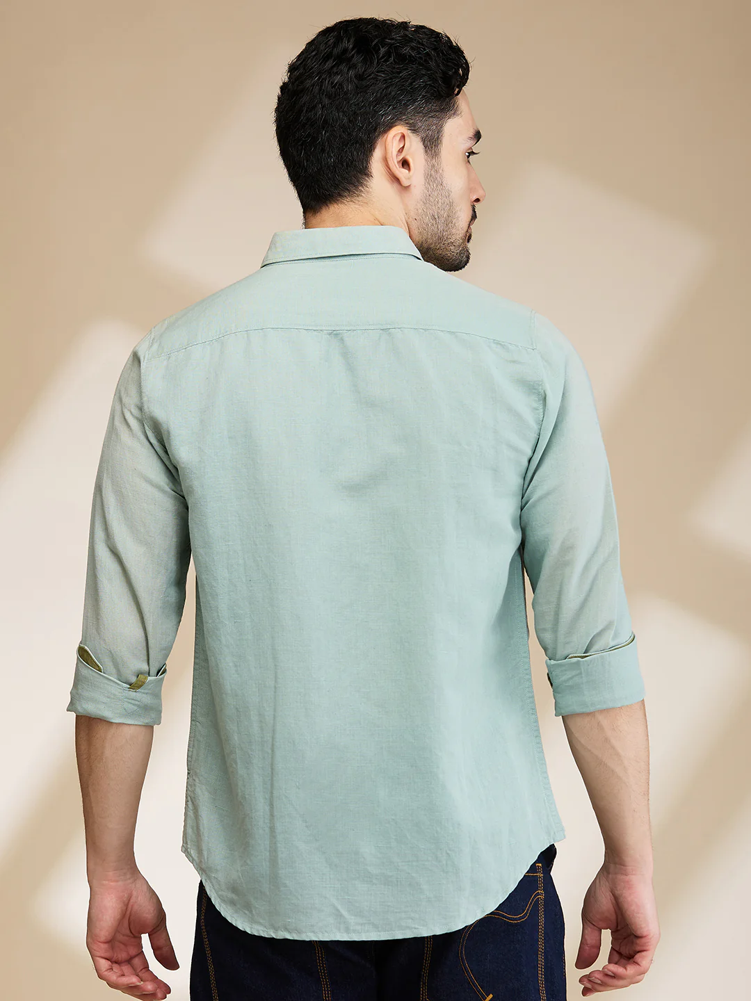 Pista Slim Fit Regular Collar Men's Shirt by Being Human Clothing - Image 3