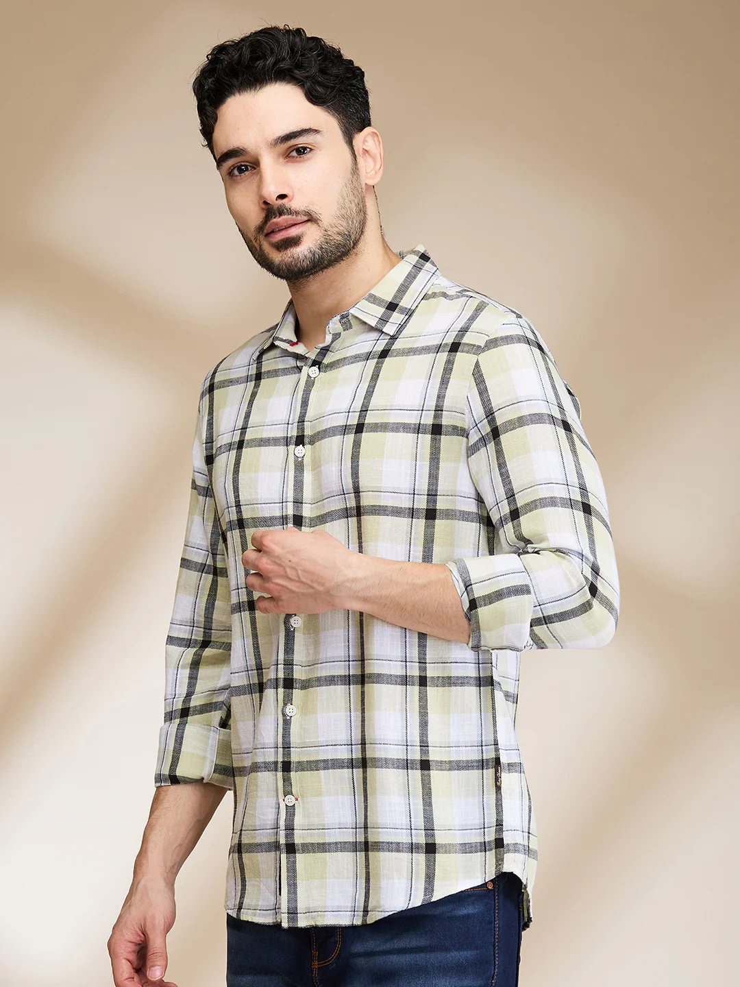 Pista Slim Fit Regular Collar Men's Shirt by Being Human Clothing - Image 4