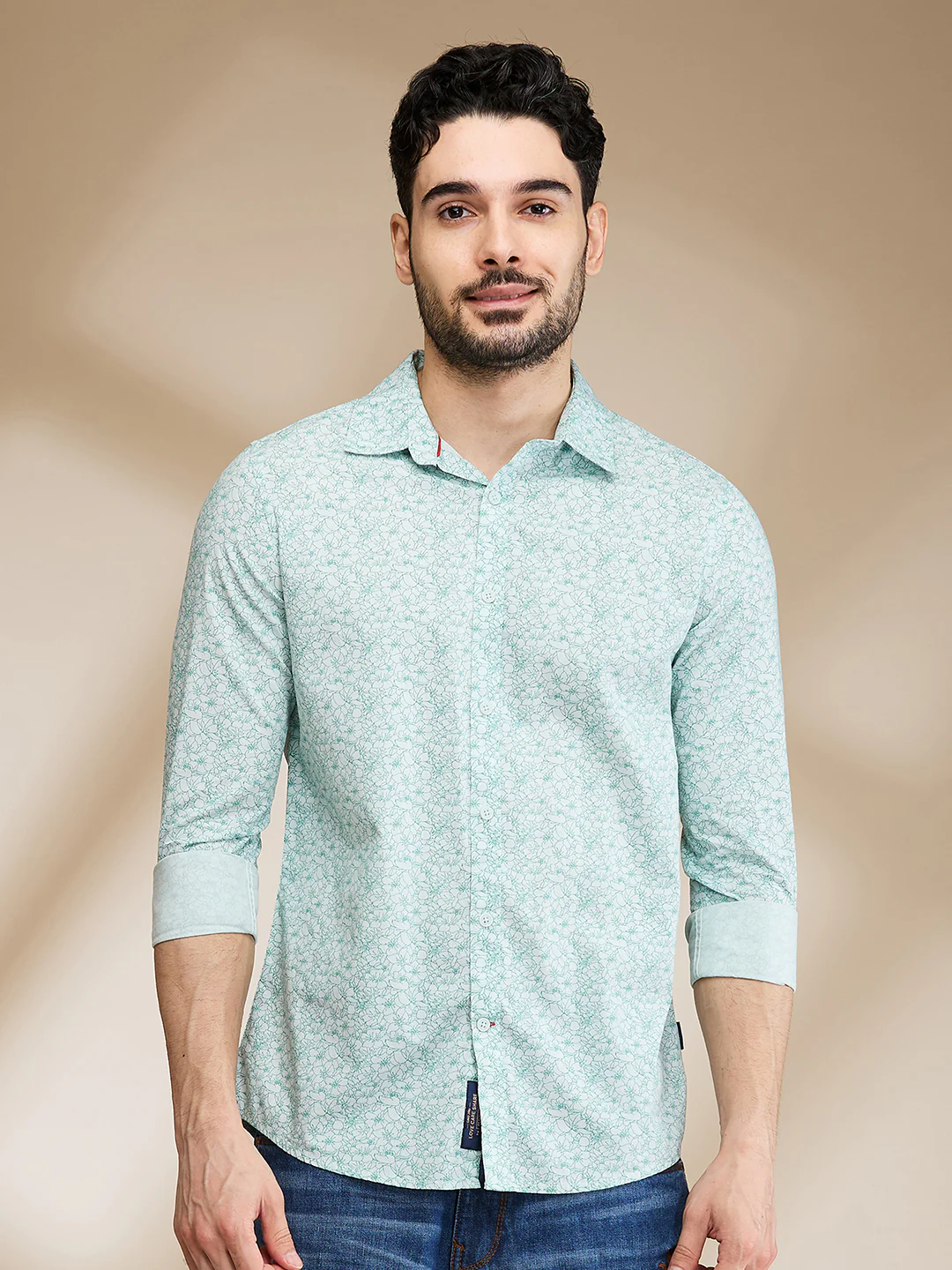 Pista Slim Fit Regular Collar Men's Shirt by Being Human Clothing