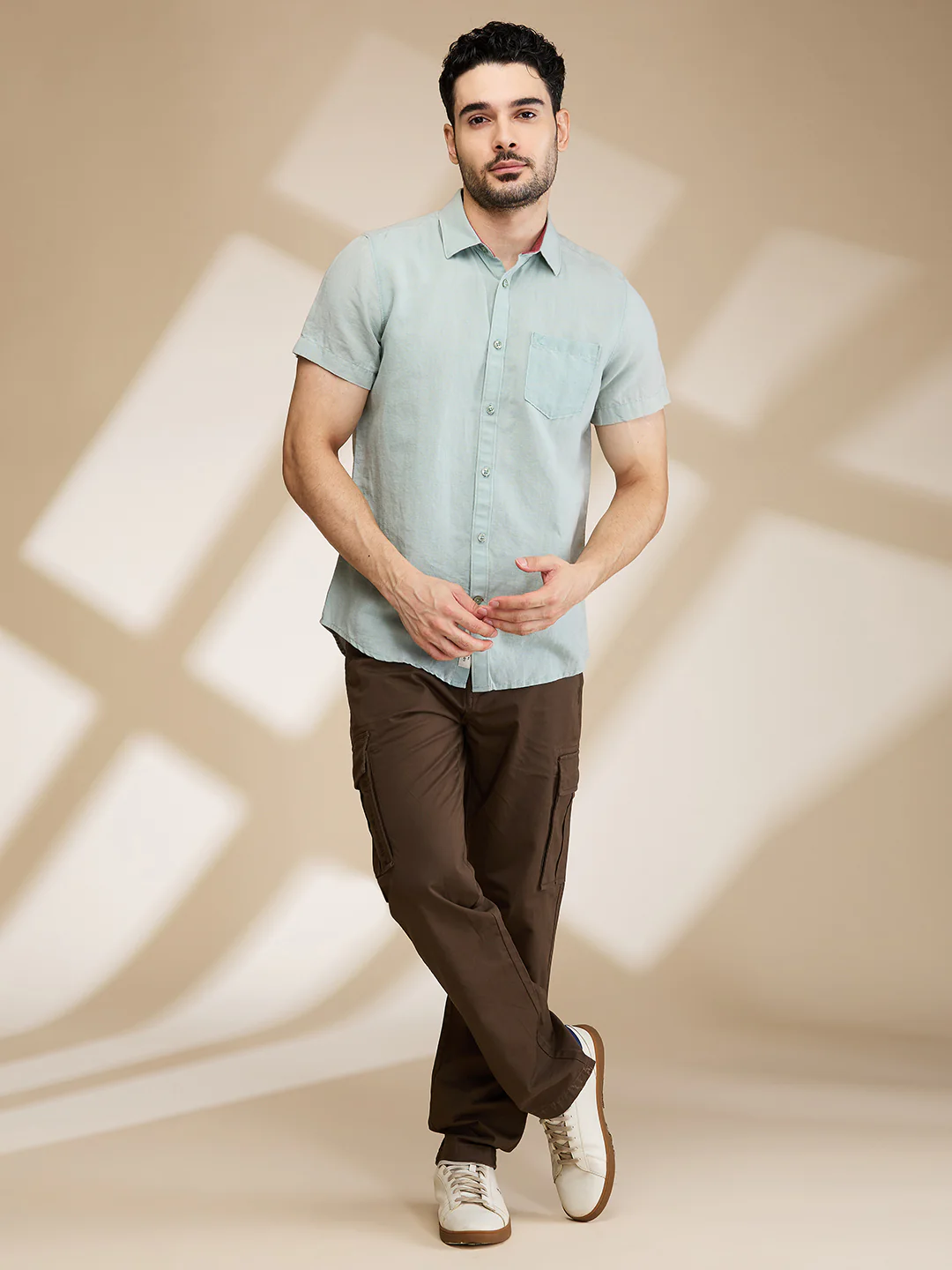 Pista Slim Fit Regular Collar Men's Shirt by Being Human Clothing - Image 2