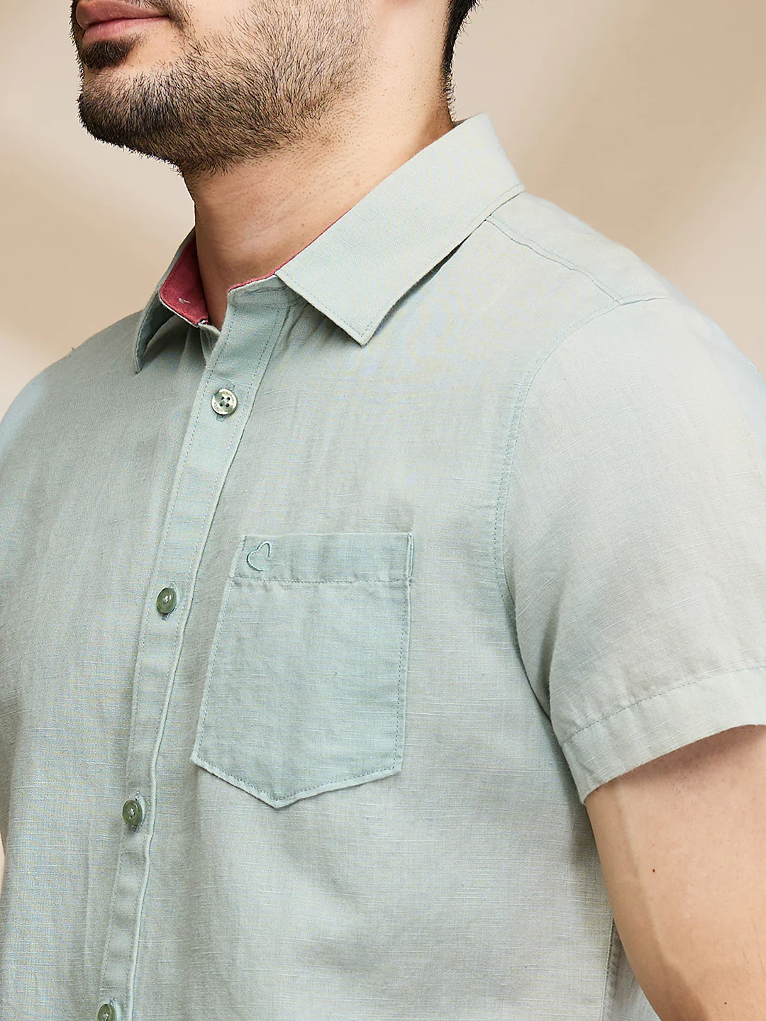 Pista Slim Fit Regular Collar Men's Shirt by Being Human Clothing - Image 5