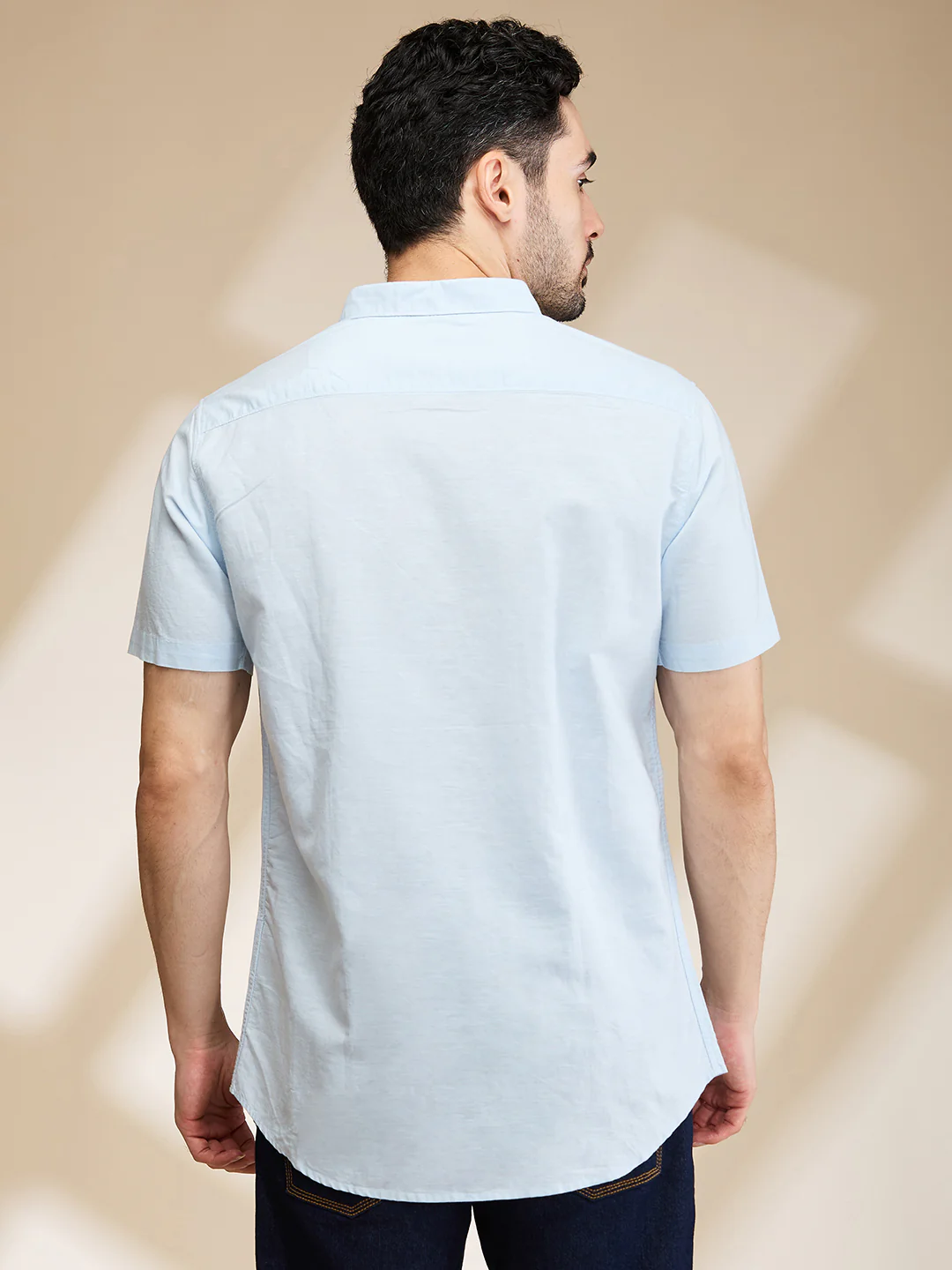 Sky Slim Fit Regular Collar Men's Shirt by Being Human Clothing - Image 3