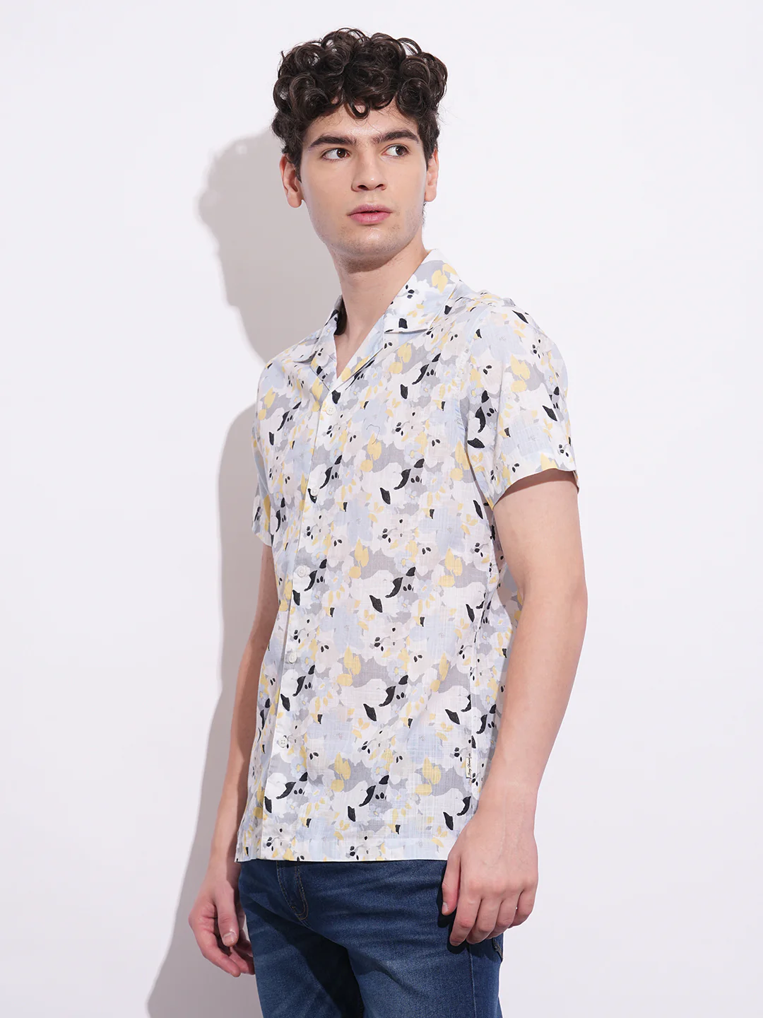 Sky Blue Regular Fit Regular Collar Men's Shirt by Being Human Clothing - Image 2