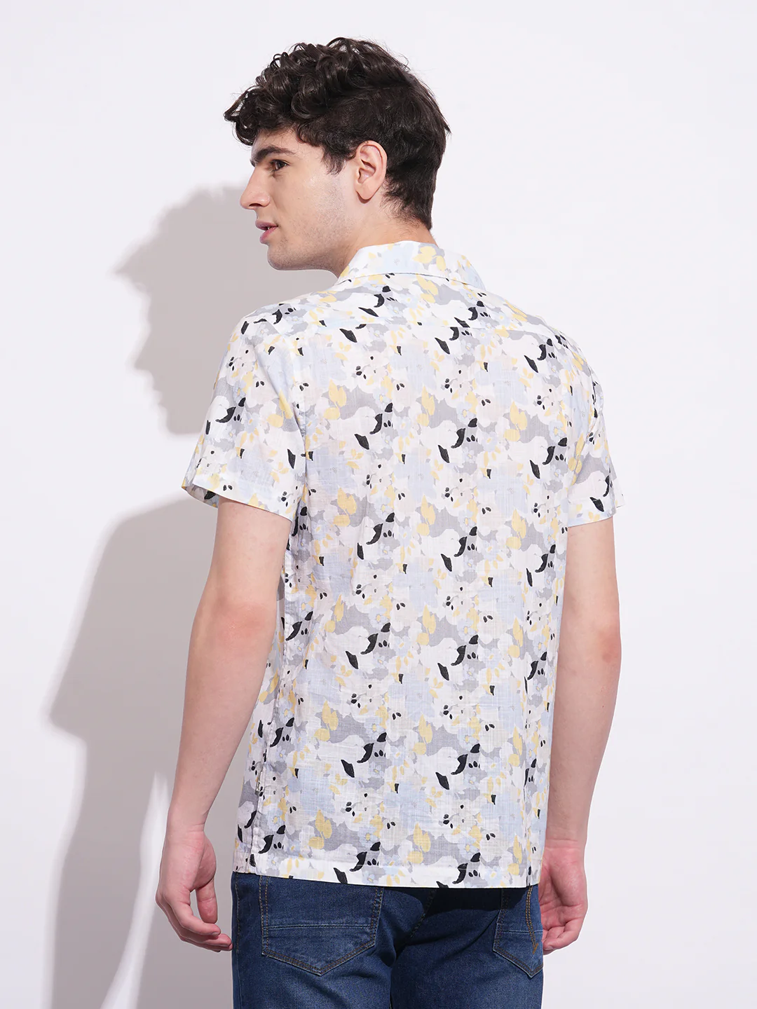 Sky Blue Regular Fit Regular Collar Men's Shirt by Being Human Clothing - Image 3