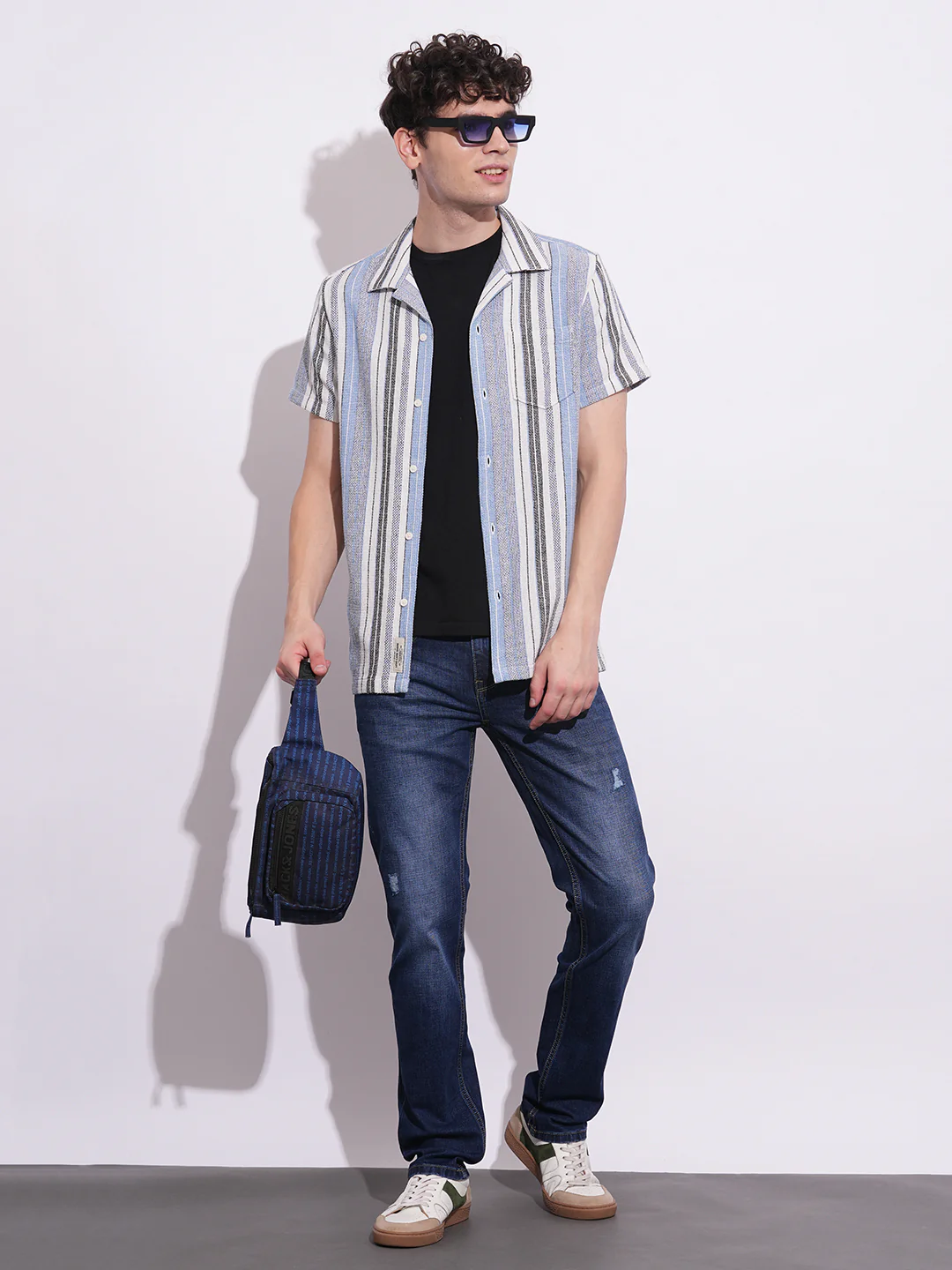 White Regular Fit Regular Collar Men's Shirt by Being Human Clothing - Image 5