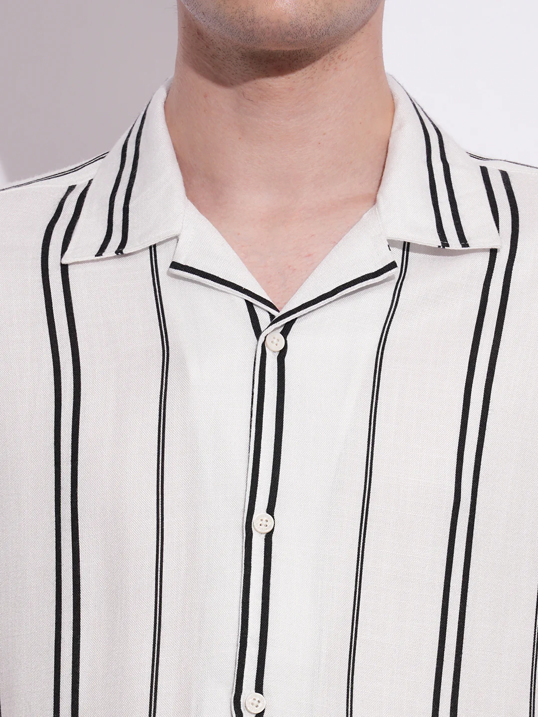 White Regular Fit Regular Collar Men's Shirt by Being Human Clothing - Image 4