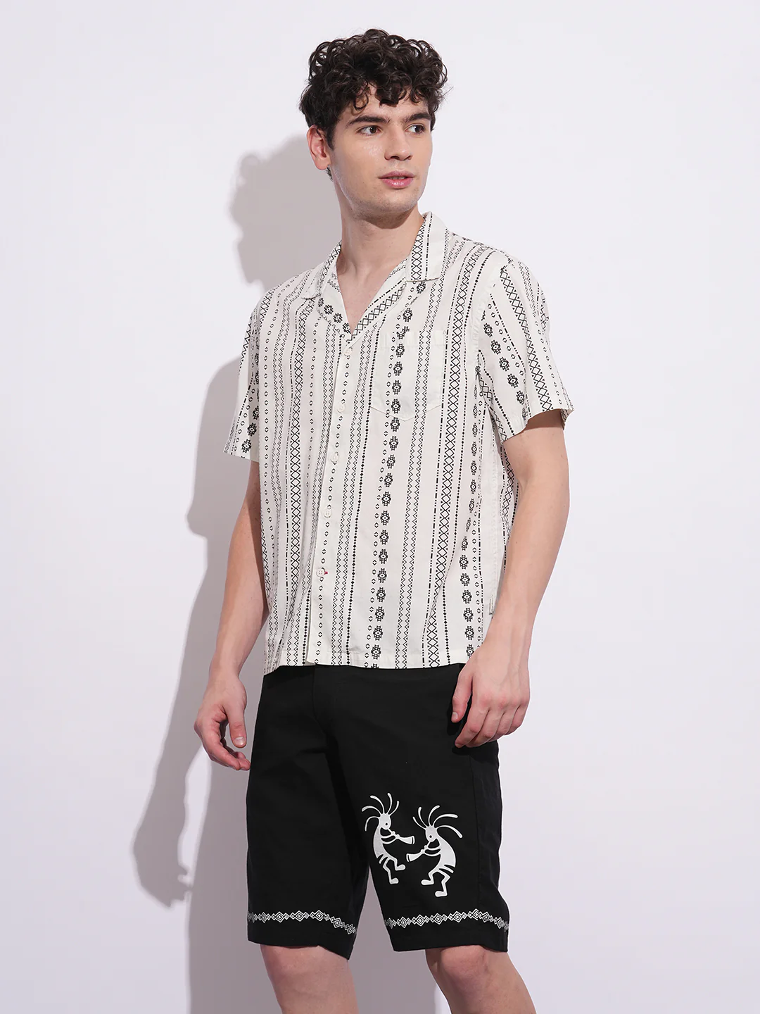 White Easy Fit Regular Collar Men's Shirt by Being Human Clothing - Image 2