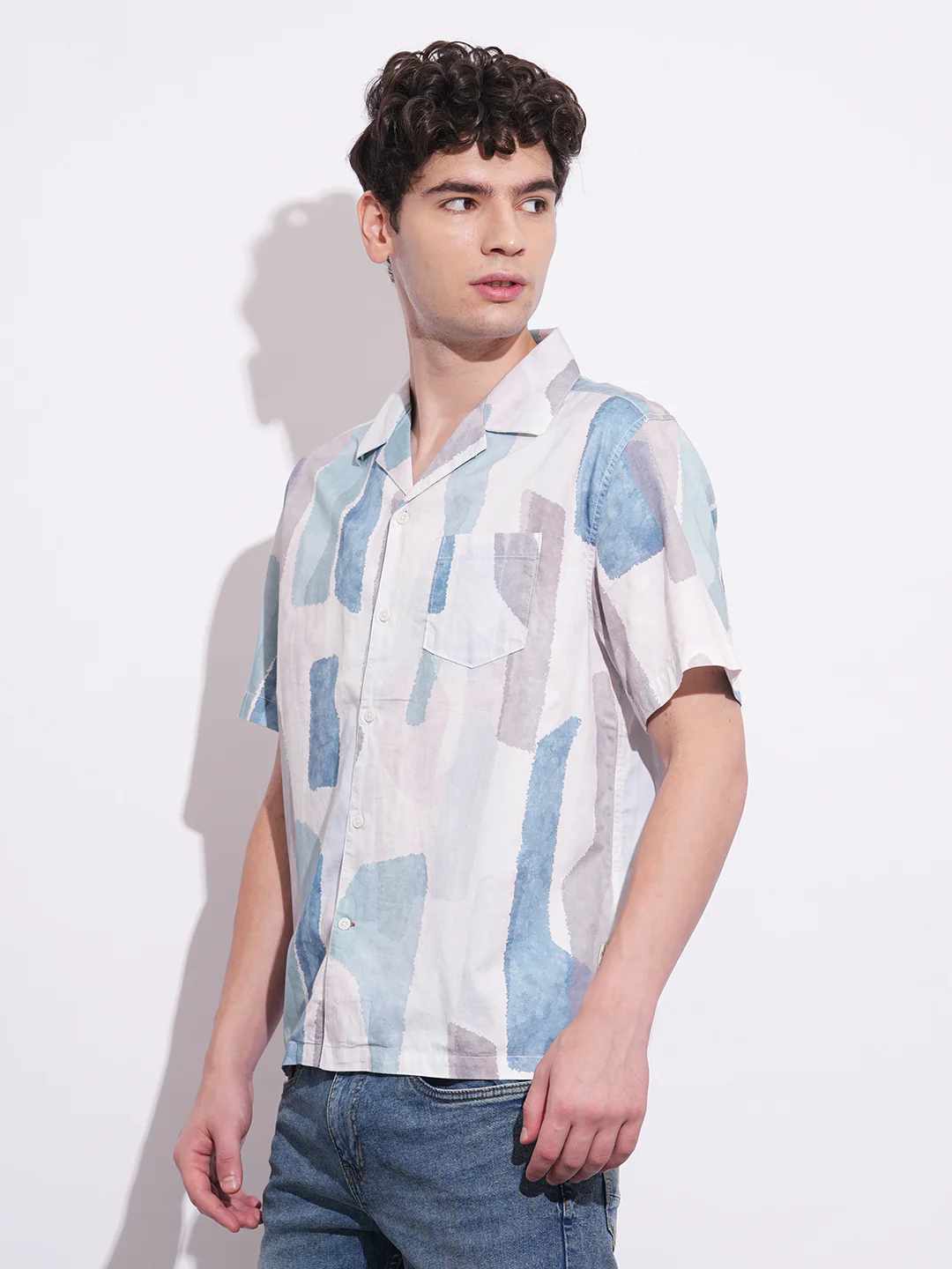 White Easy Fit Regular Collar Men's Shirt by Being Human Clothing - Image 2