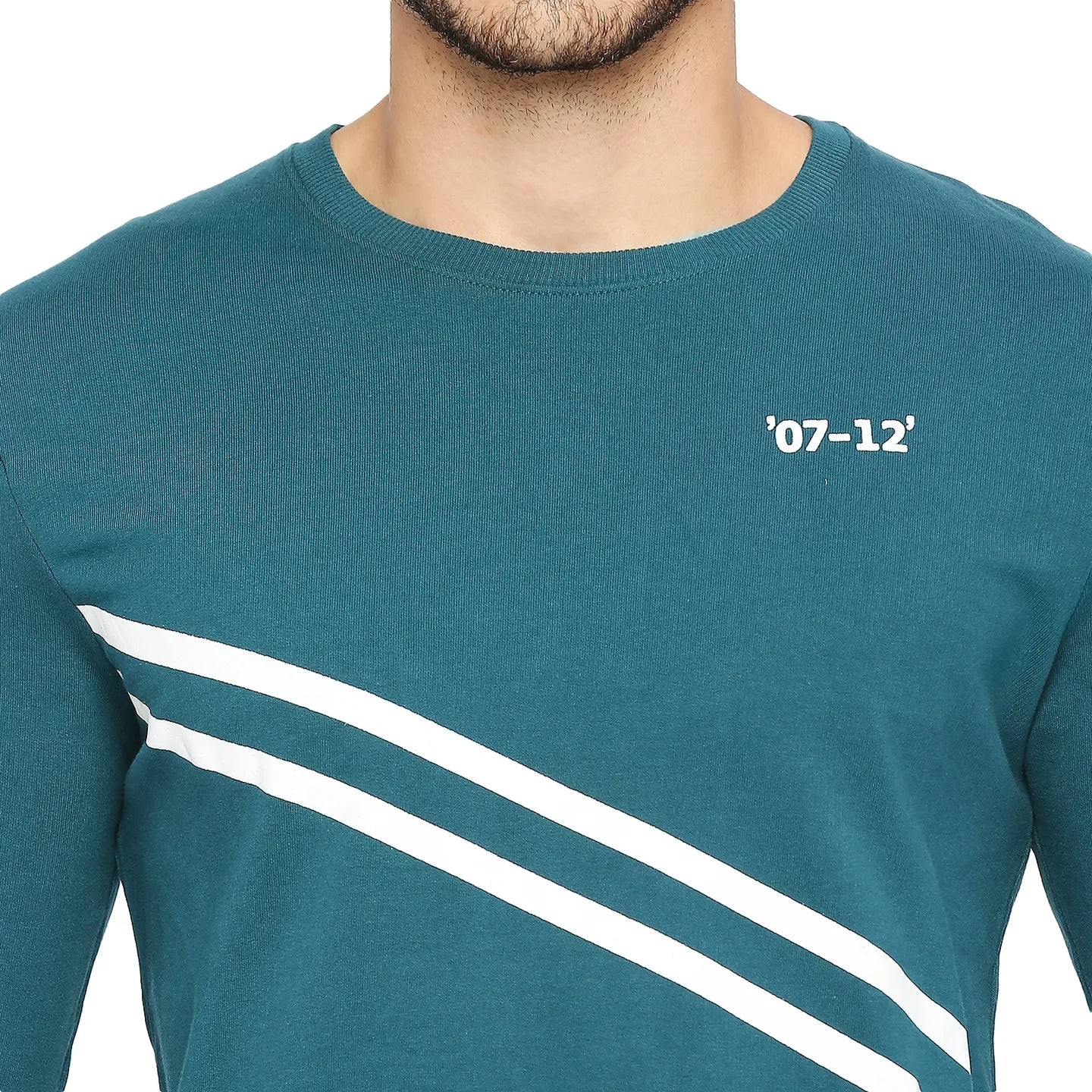 Deep Teal Men's Casual Sweatshirt by Being Human Clothing - Image 5
