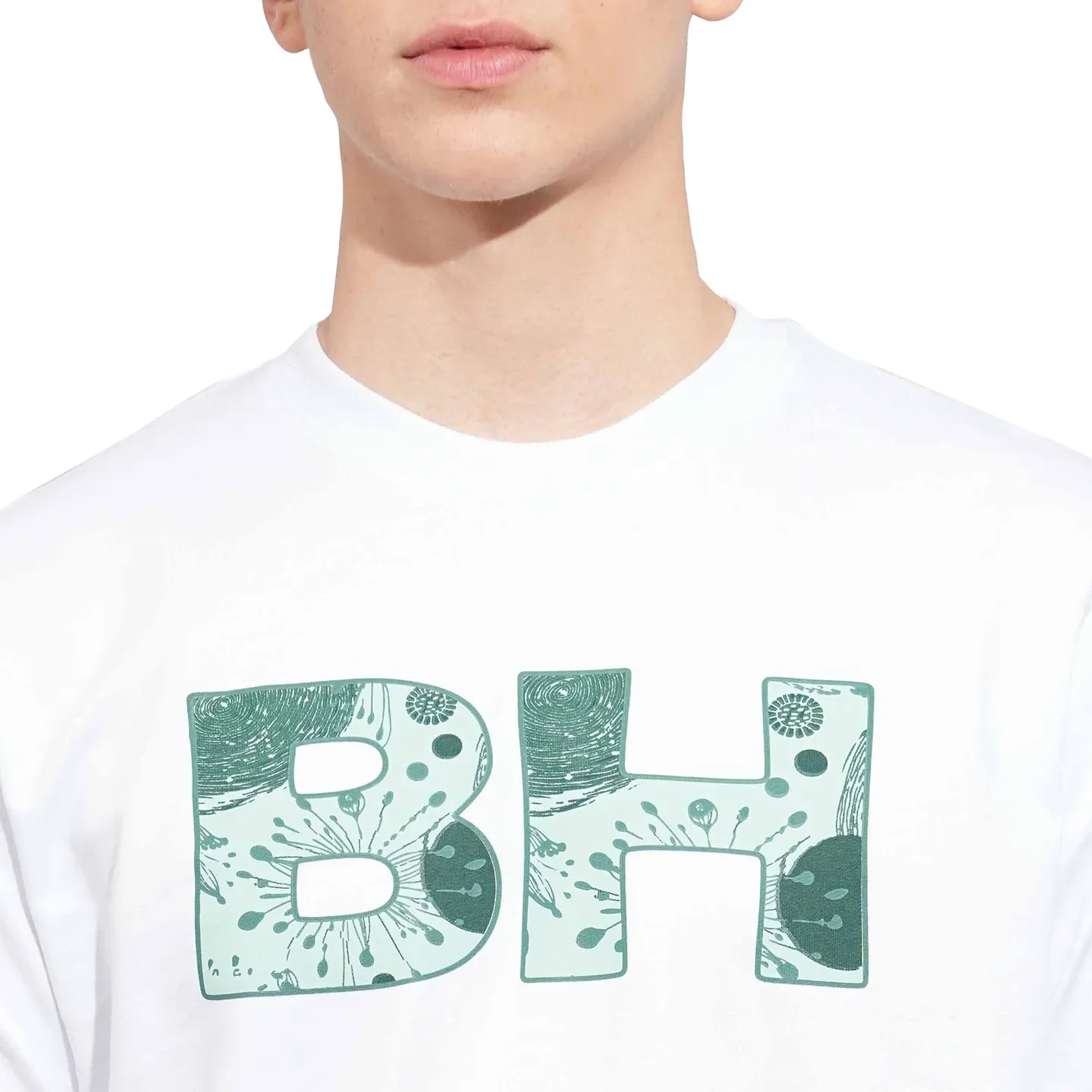 White Regular Fit Round Neck Long Sleeves Men's Sweatshirt by Being Human Clothing - Image 5