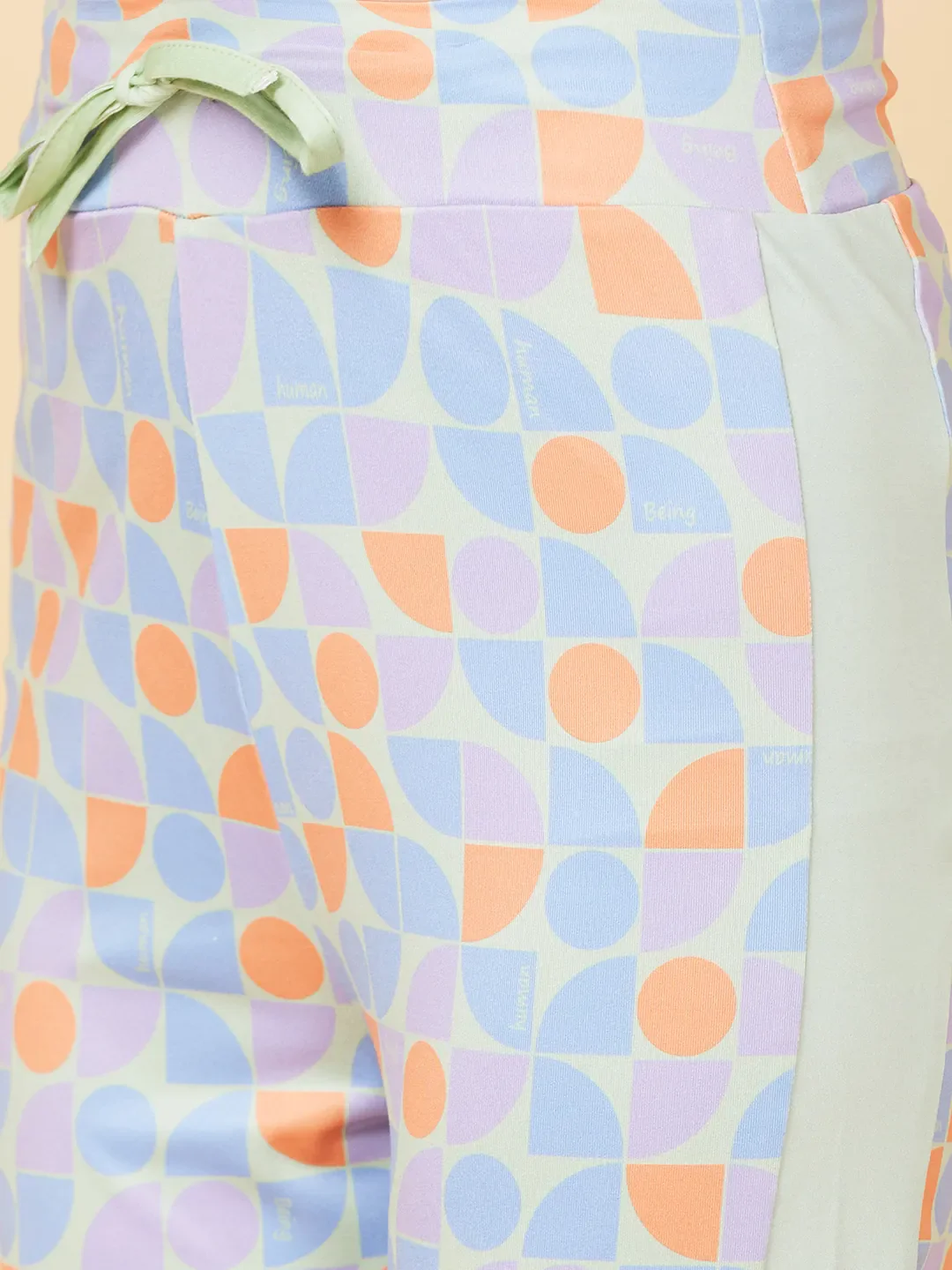 Light Green Boot Cut Women's Track Pants By Being Human Clothing - Image 5