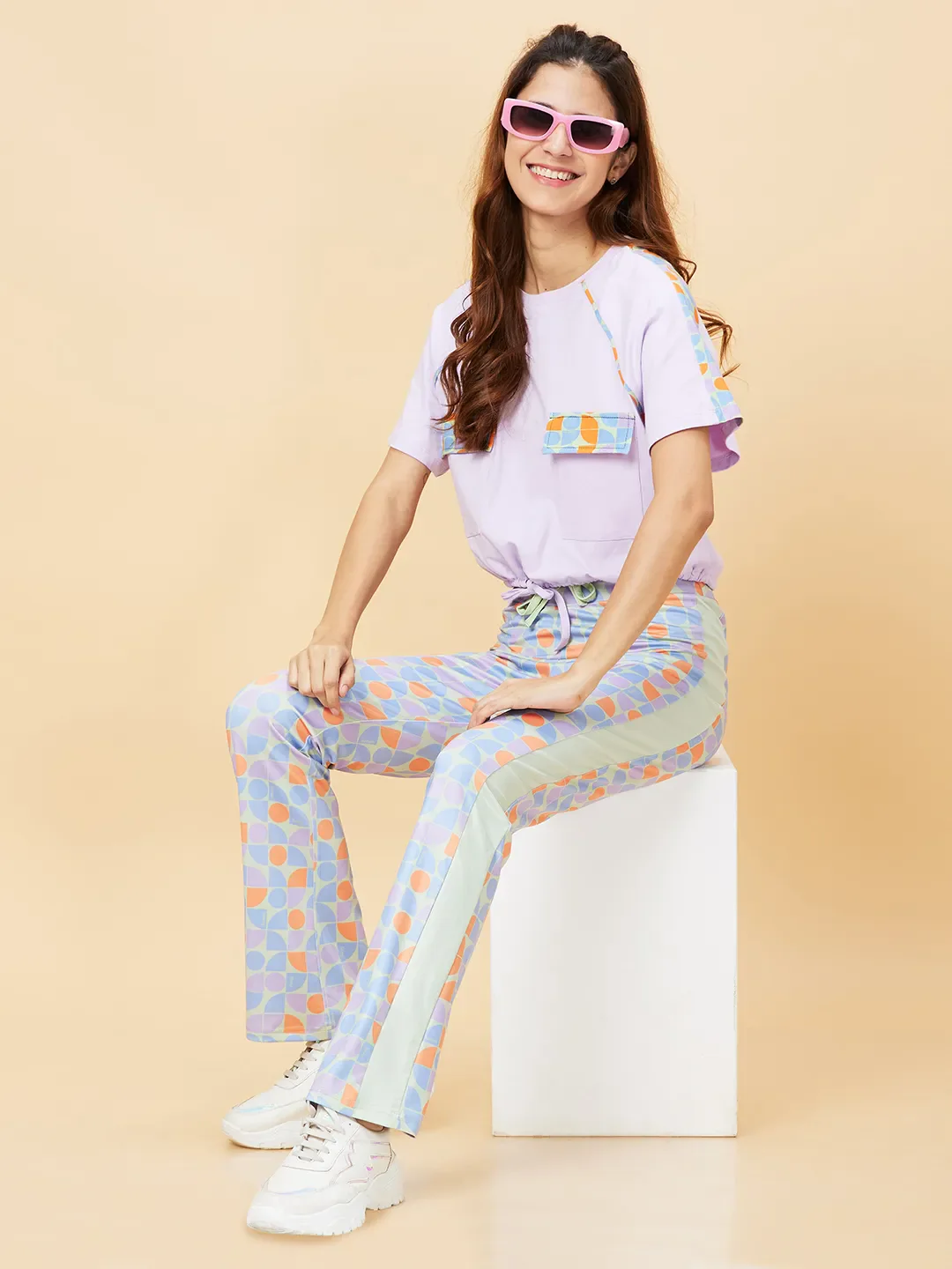 Light Green Boot Cut Women's Track Pants By Being Human Clothing - Image 6