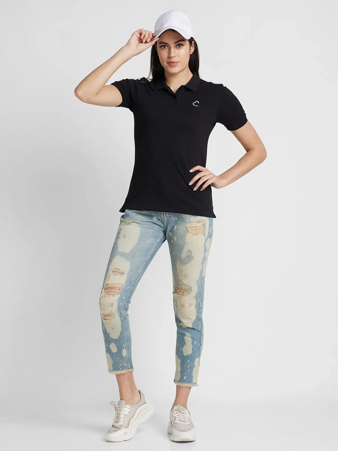 Blue Boy Friend Fit Cotton Women's Denims by Being Human Clothing - Image 6