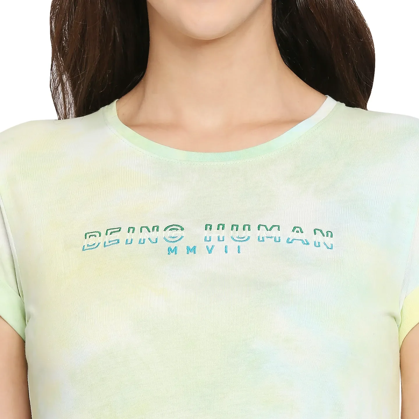 Green Easy Fit T-Shirt Women's Cotton T-Shirt By Being Human Clothing - Image 5