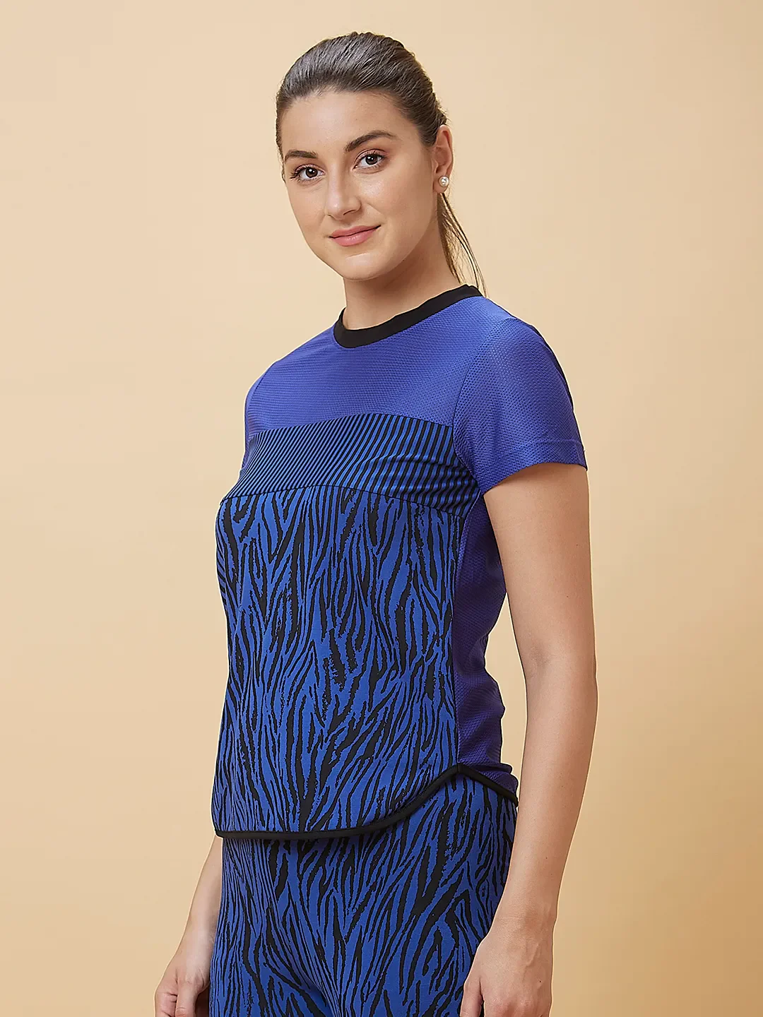 Cobalt Short Sleeve Women's T-Shirt By Being Human Clothing - Image 4