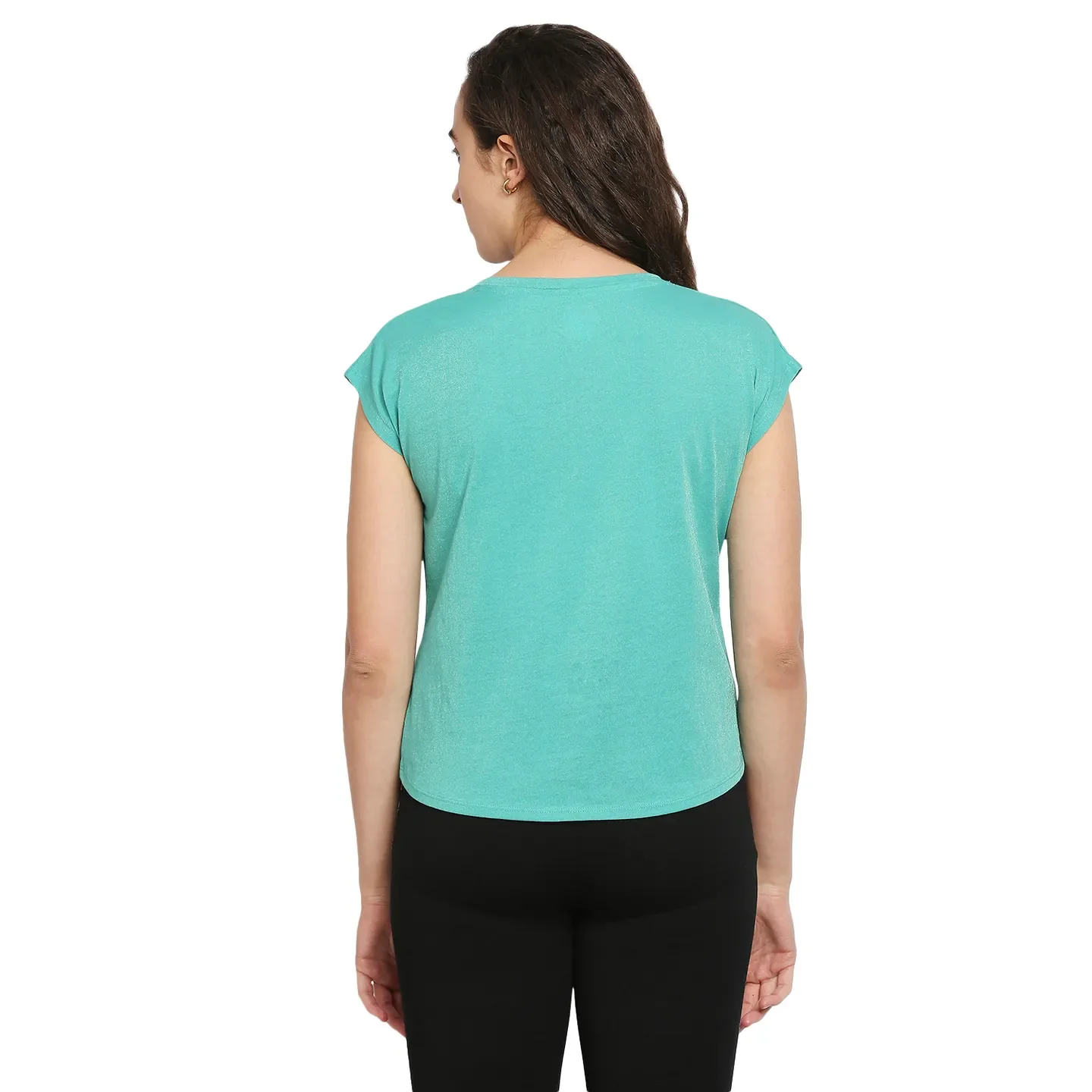 Green Easy Fit Short Sleeve Women's T-Shirt By Being Human Clothing - Image 4
