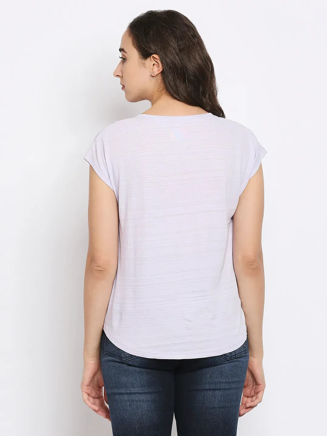 Off White Easy Fit Women's Cotton T-Shirt By Being Human Clothing - Image 4