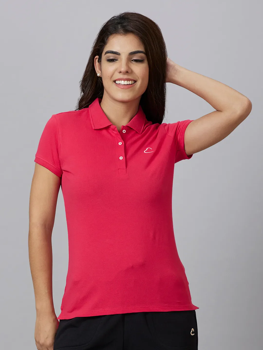 Pink Semi Fit Women's Cotton T-Shirt By Being Human Clothing