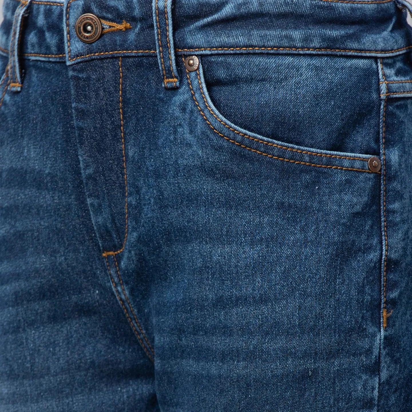 Indigo Mid Rise Kick Flare Women's Denim By Being Human Clothing - Image 4