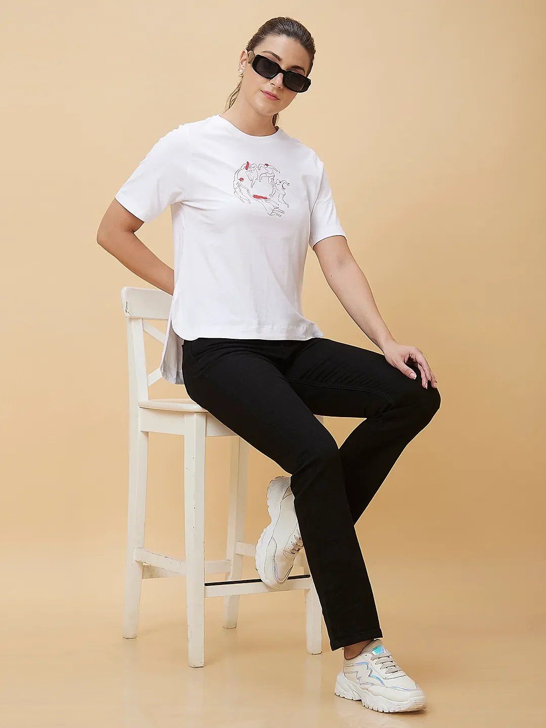 Black Mid Rise Boot Cut Women's Denim By Being Human Clothing - Image 6