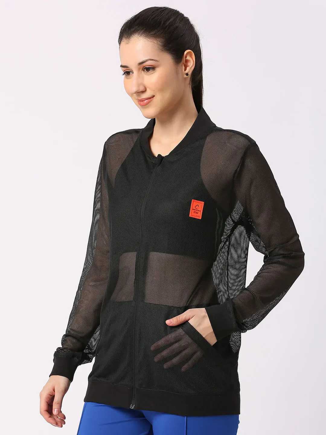 Black Oversized Boxy Fit Womans' Shrug By Being Human Clothing - Image 2