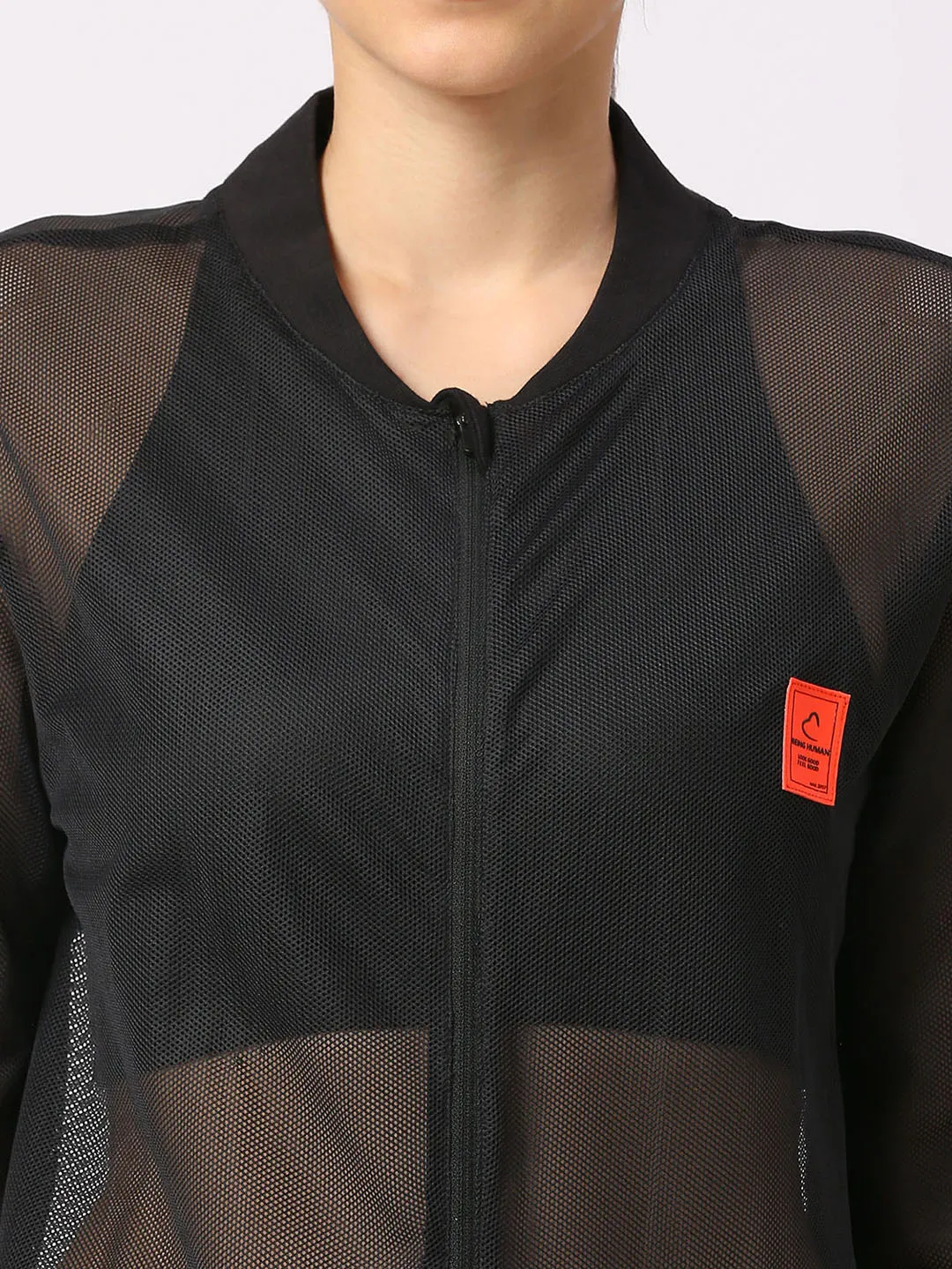 Black Oversized Boxy Fit Womans' Shrug By Being Human Clothing - Image 5