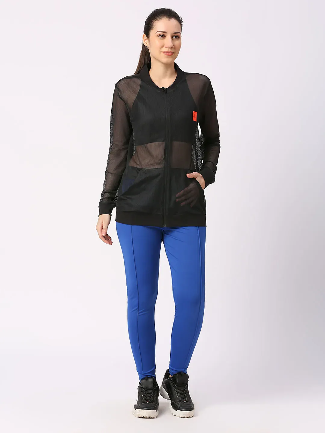 Black Oversized Boxy Fit Womans' Shrug By Being Human Clothing - Image 6