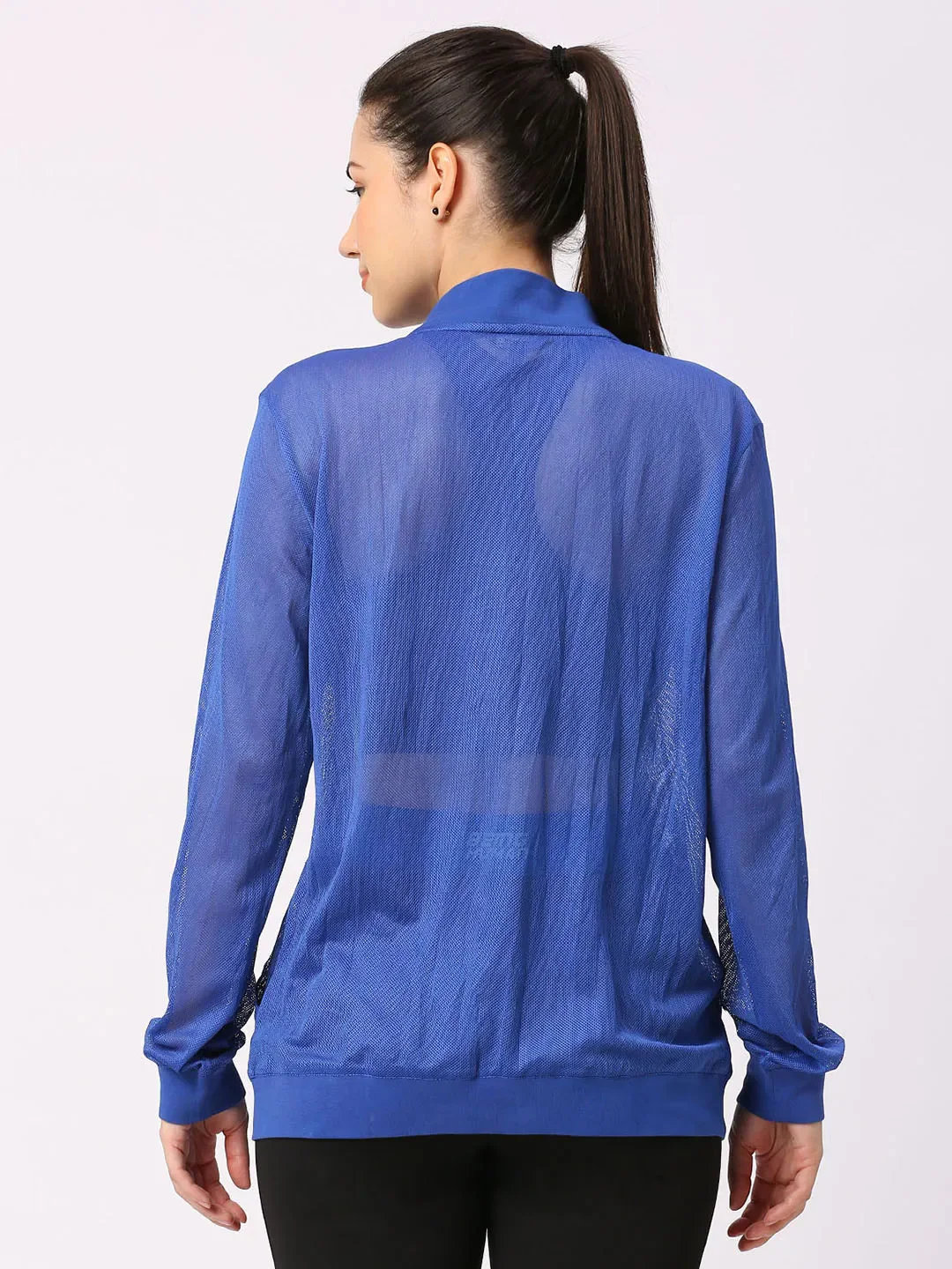 Blue Oversized Boxy Fit Womans' Shrug By Being Human Clothing - Image 4