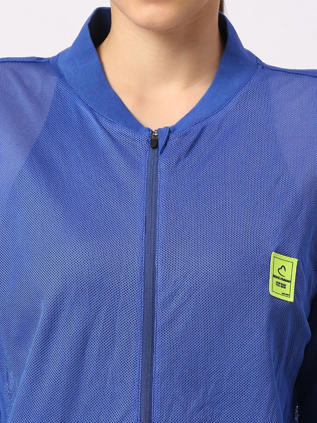 Blue Oversized Boxy Fit Womans' Shrug By Being Human Clothing - Image 5