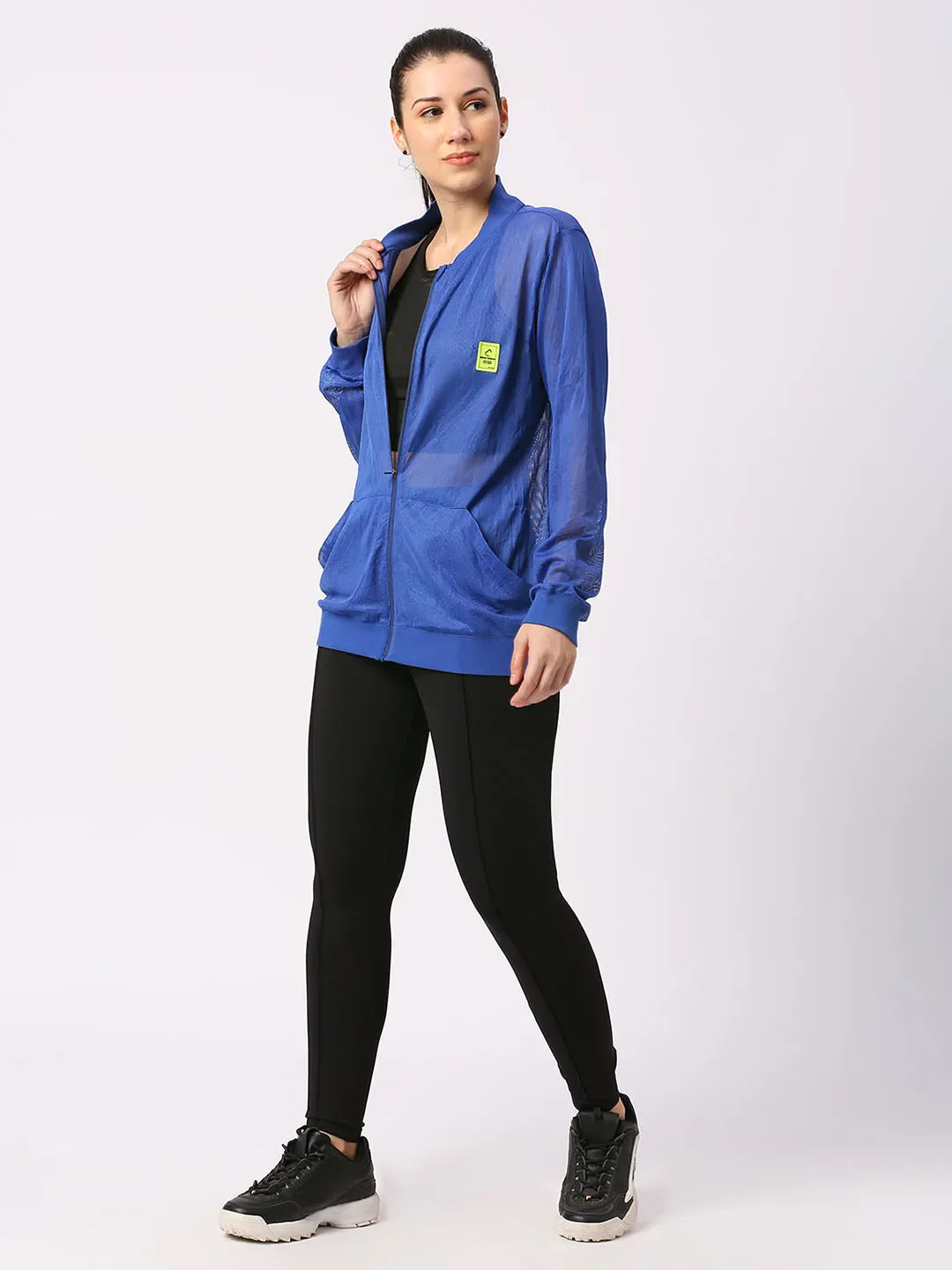 Blue Oversized Boxy Fit Womans' Shrug By Being Human Clothing - Image 7