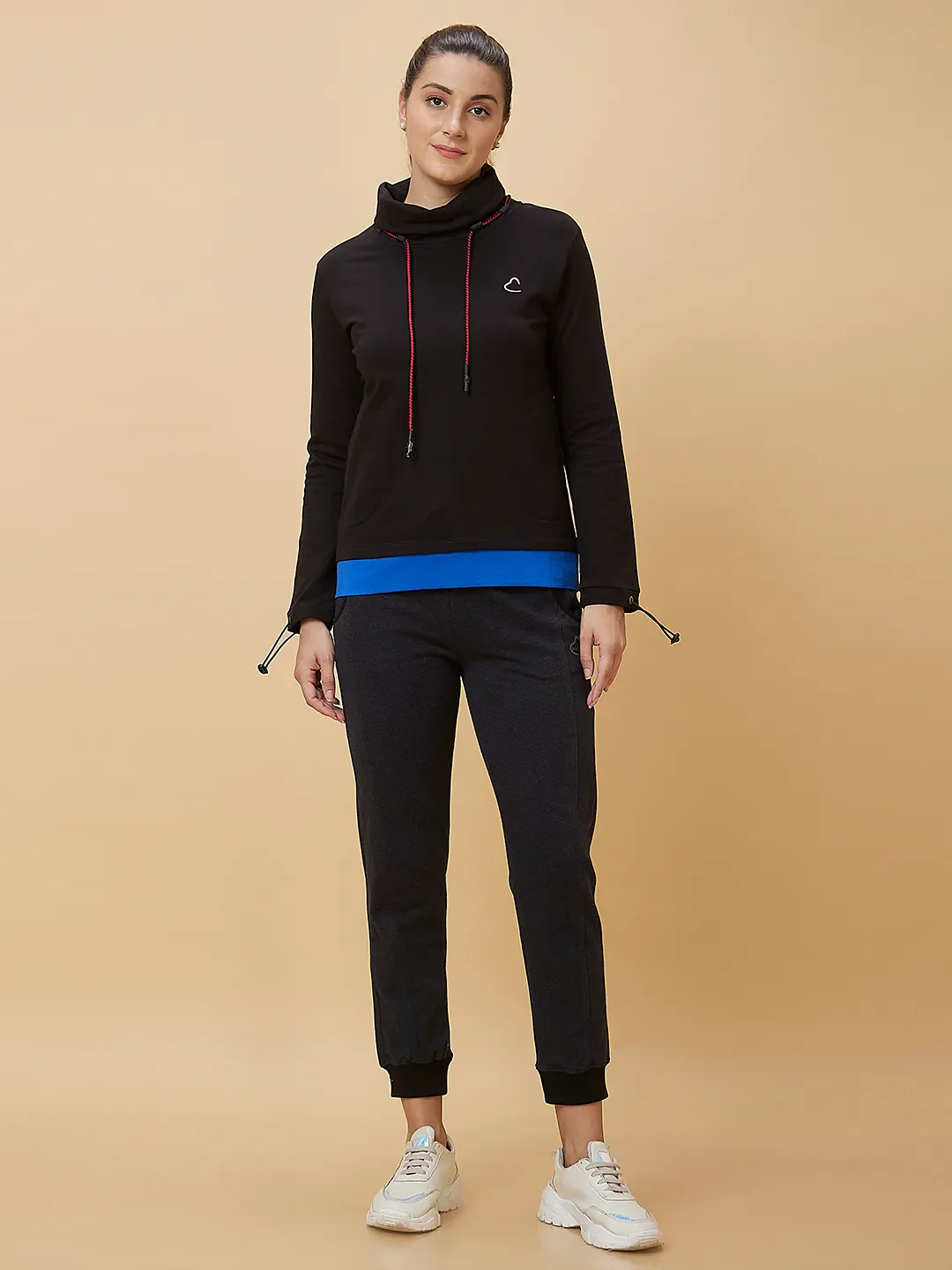 Black Long Sleeve Women's Sweatshirt By Being Human Clothing - Image 2