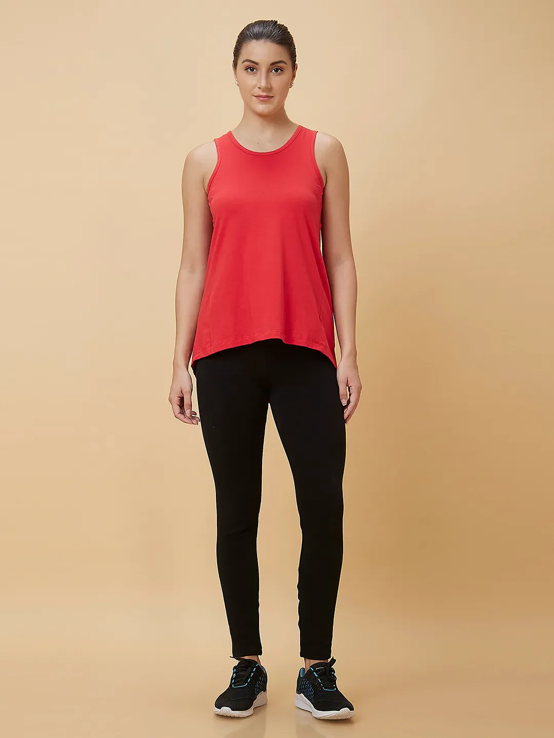 Red Women's Sleeveless Tank Top By Being Human Clothing - Image 2