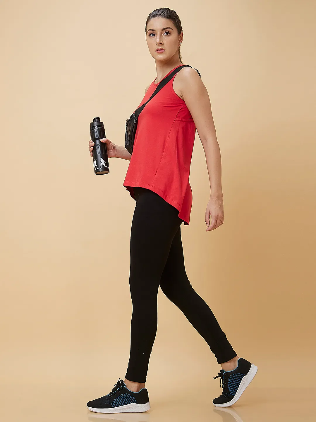 Red Women's Sleeveless Tank Top By Being Human Clothing - Image 6