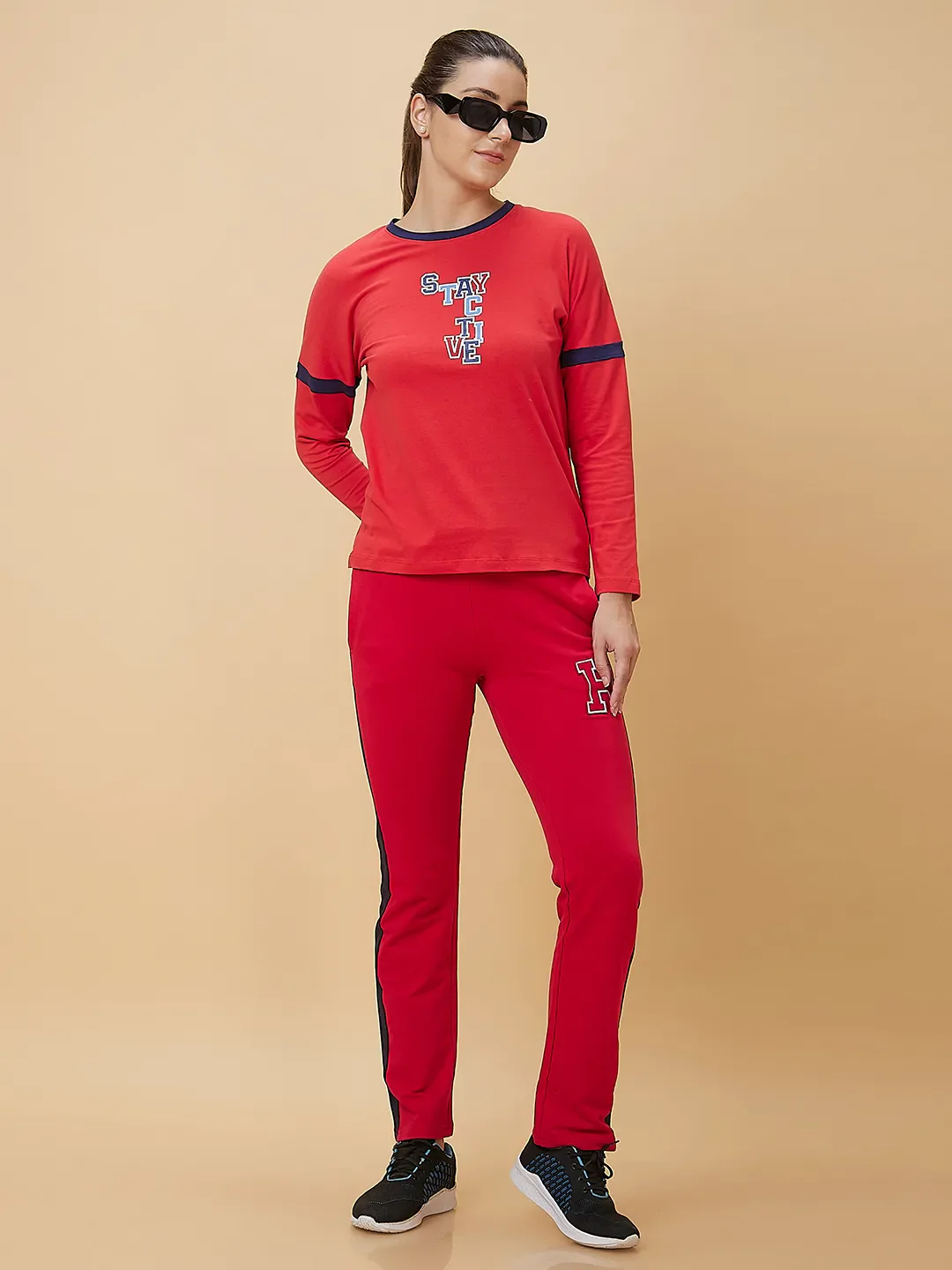 Red Women's Track Pants By Being Human Clothing - Image 6