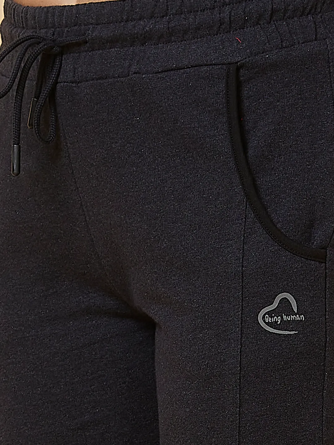 Charcoal Slim Fit Women's Track Pants By Being Human Clothing - Image 5