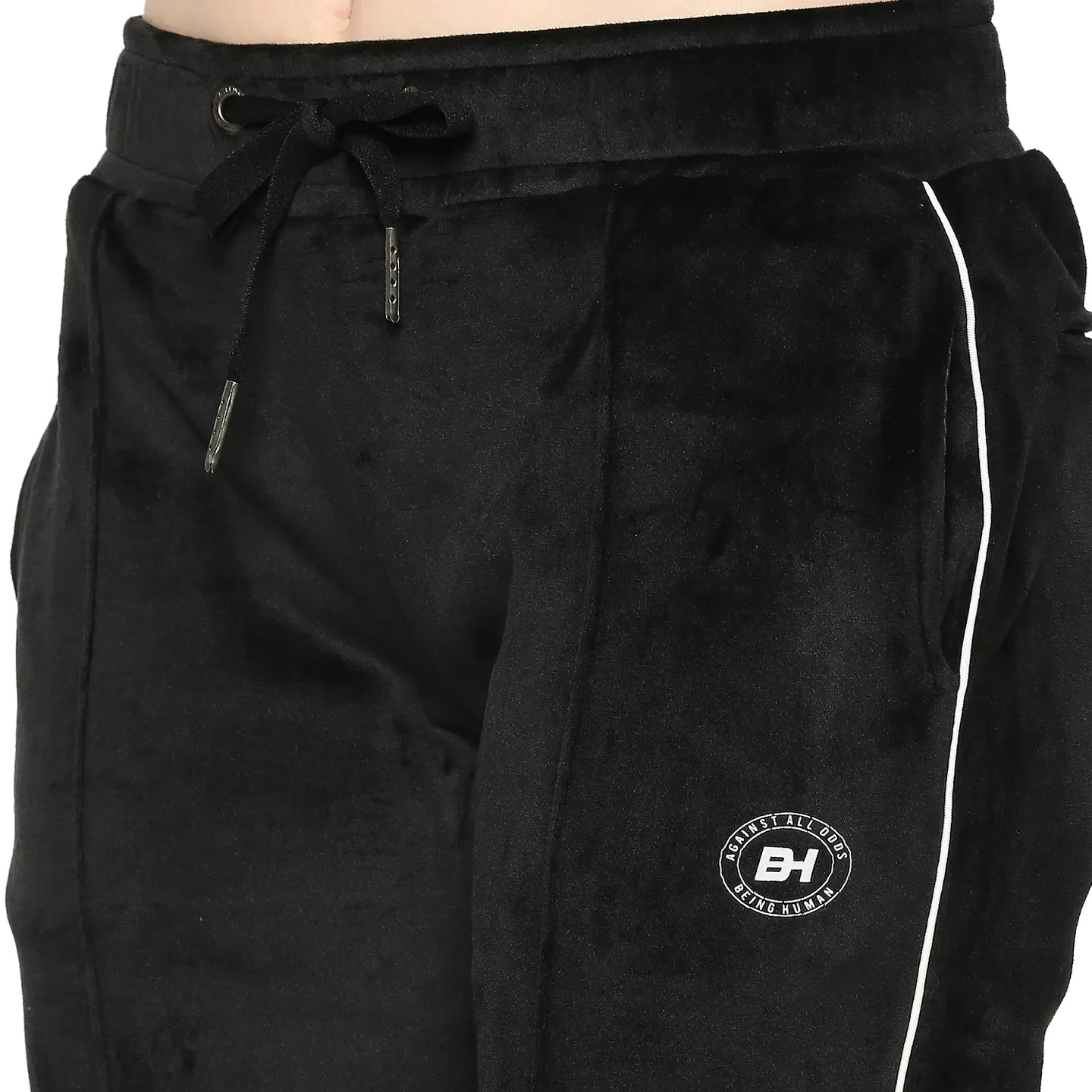 Black Regular Fit Women's Track Pants by Being Human Clothing - Image 5