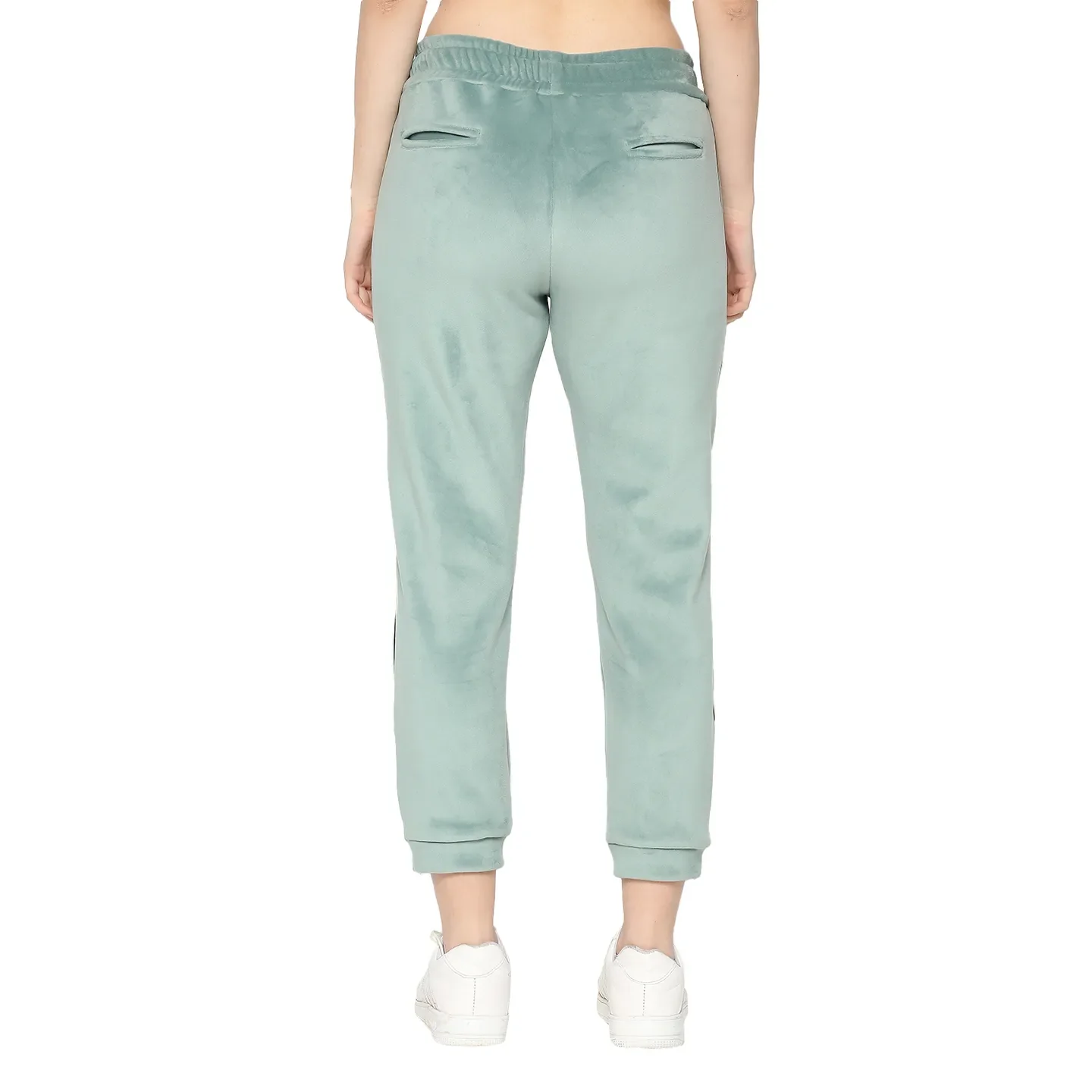 Green Regular Fit Women's Track Pants by Being Human Clothing - Image 3