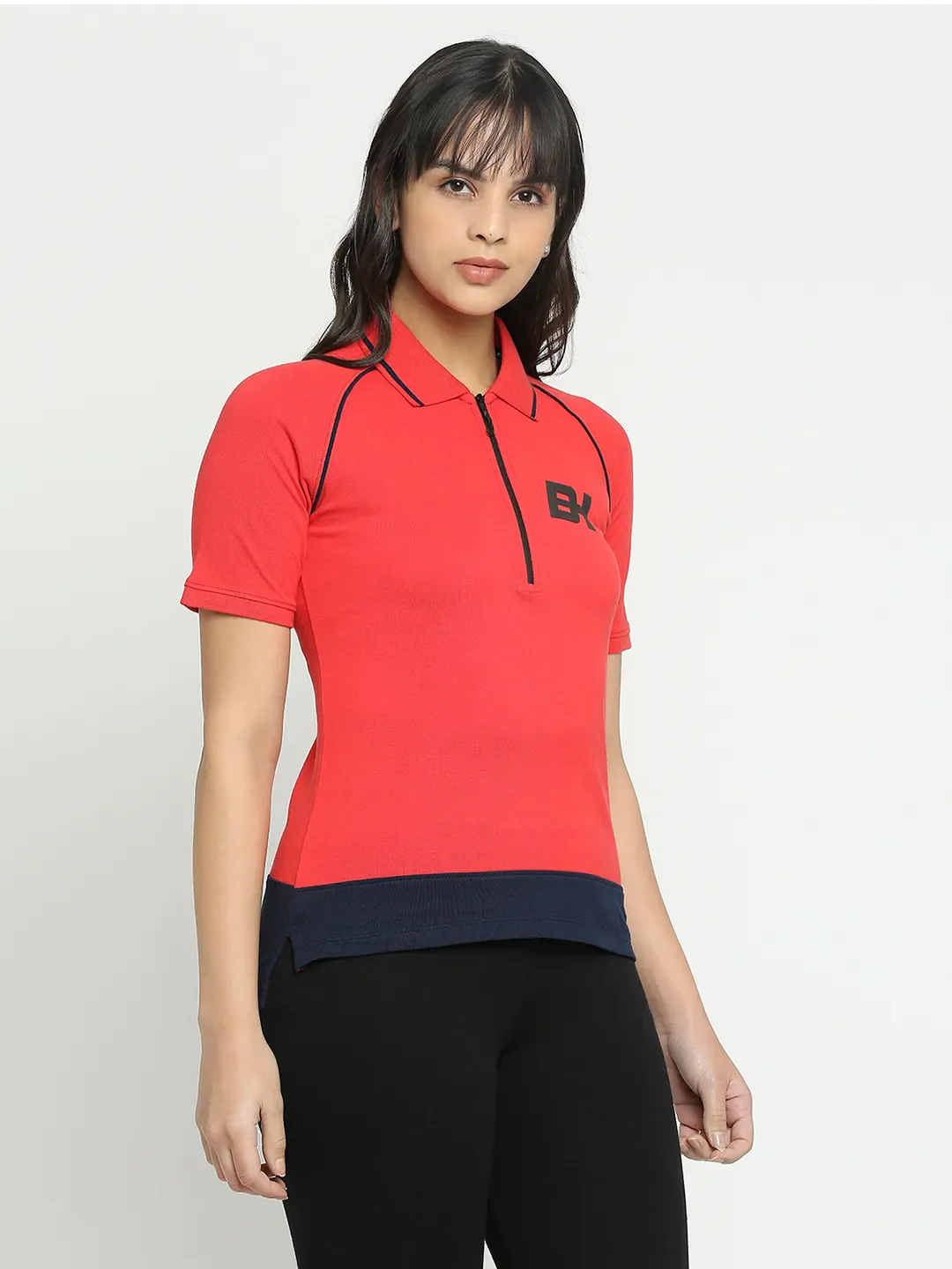 Red Semi Fit Women's Cotton T-Shirt By Being Human Clothing - Image 2