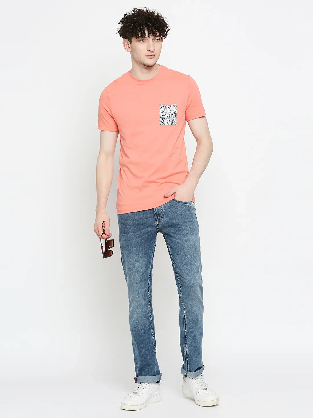 Blue Slim Straight Fit Men's Denims by Being Human Clothing - Image 6