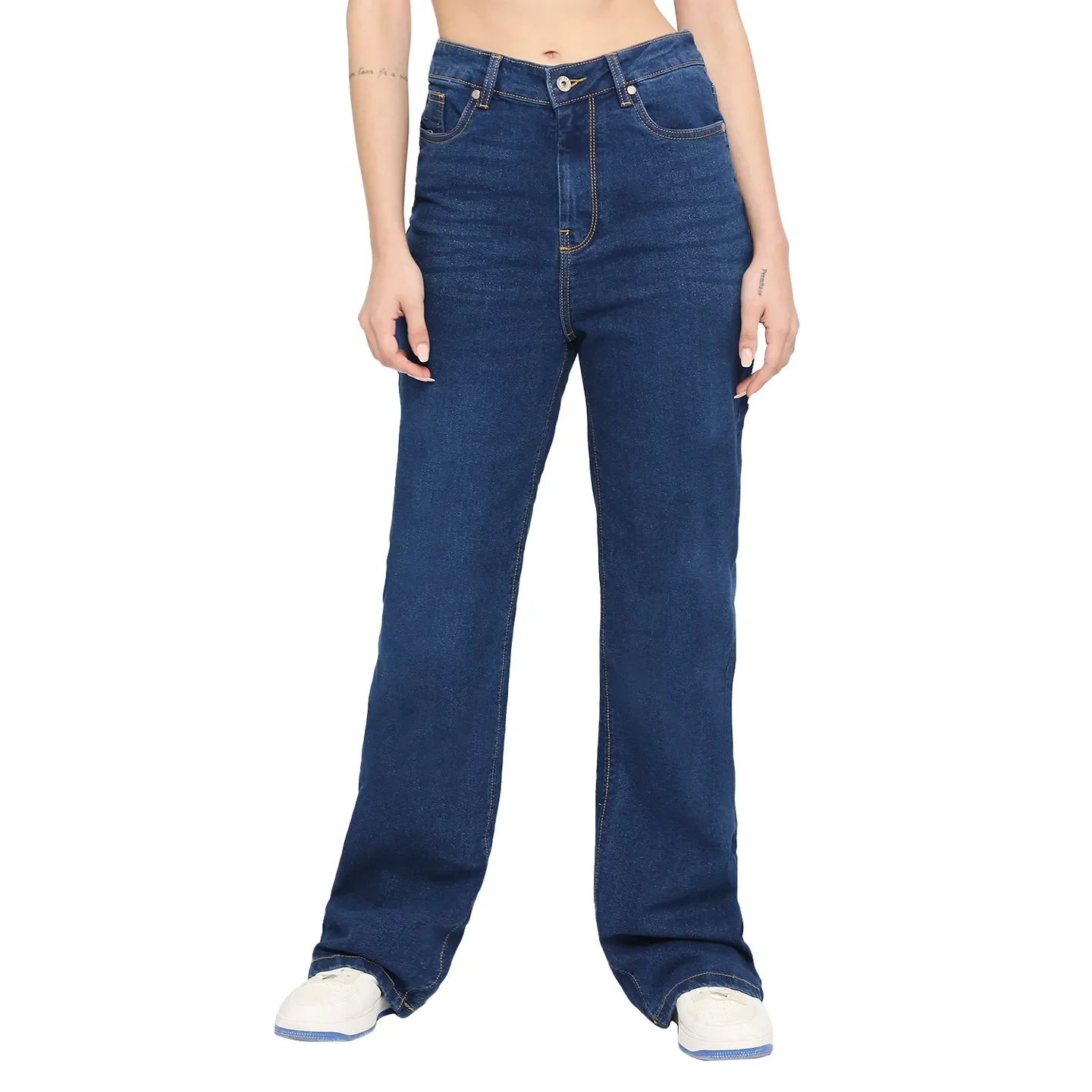 Blue Relaxed Fit Women's Denim By Being Human Clothing